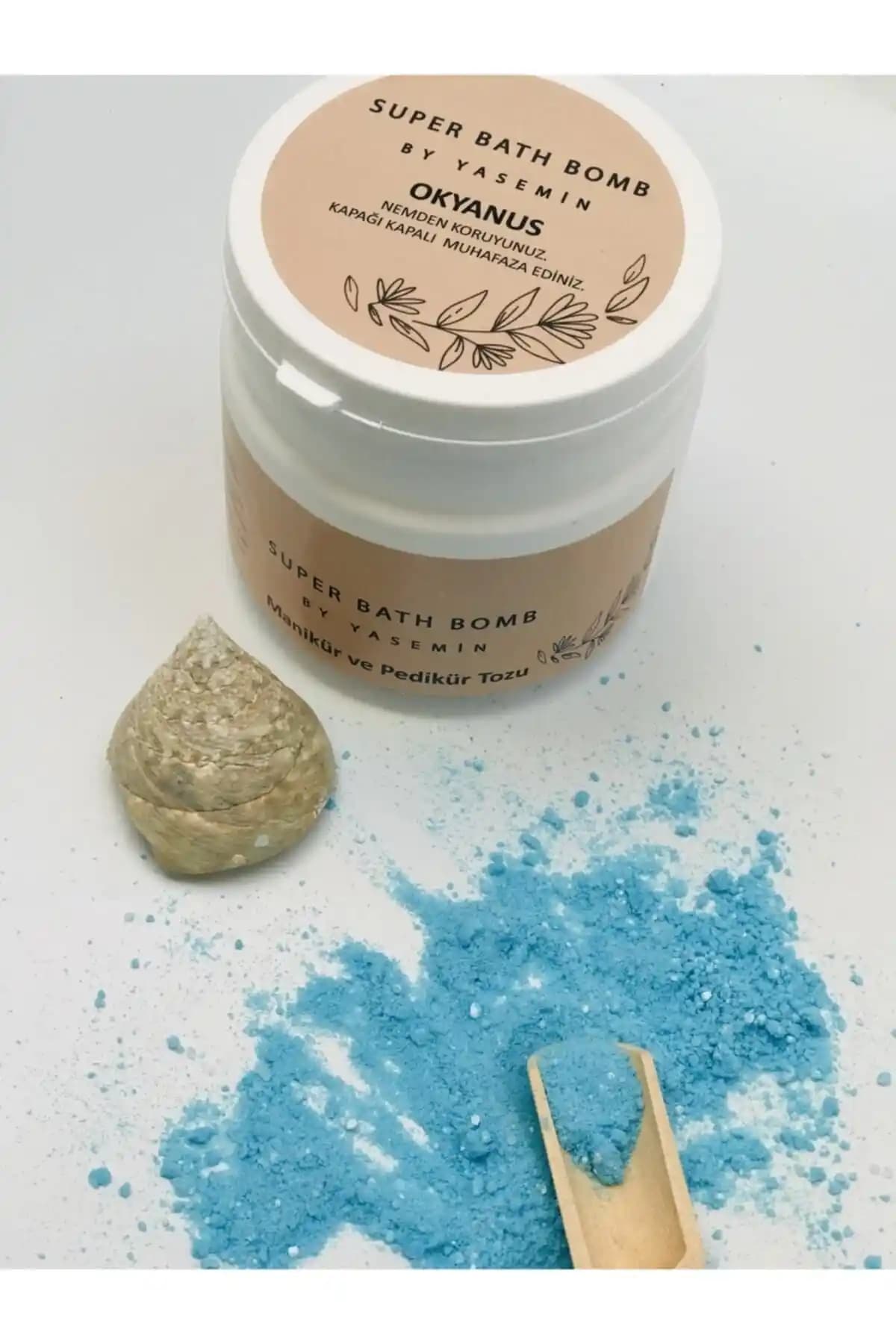 Doğal Okyanus Kokulu Manikür ve Pedikür Tozu ile Bakım ve Rahatlama