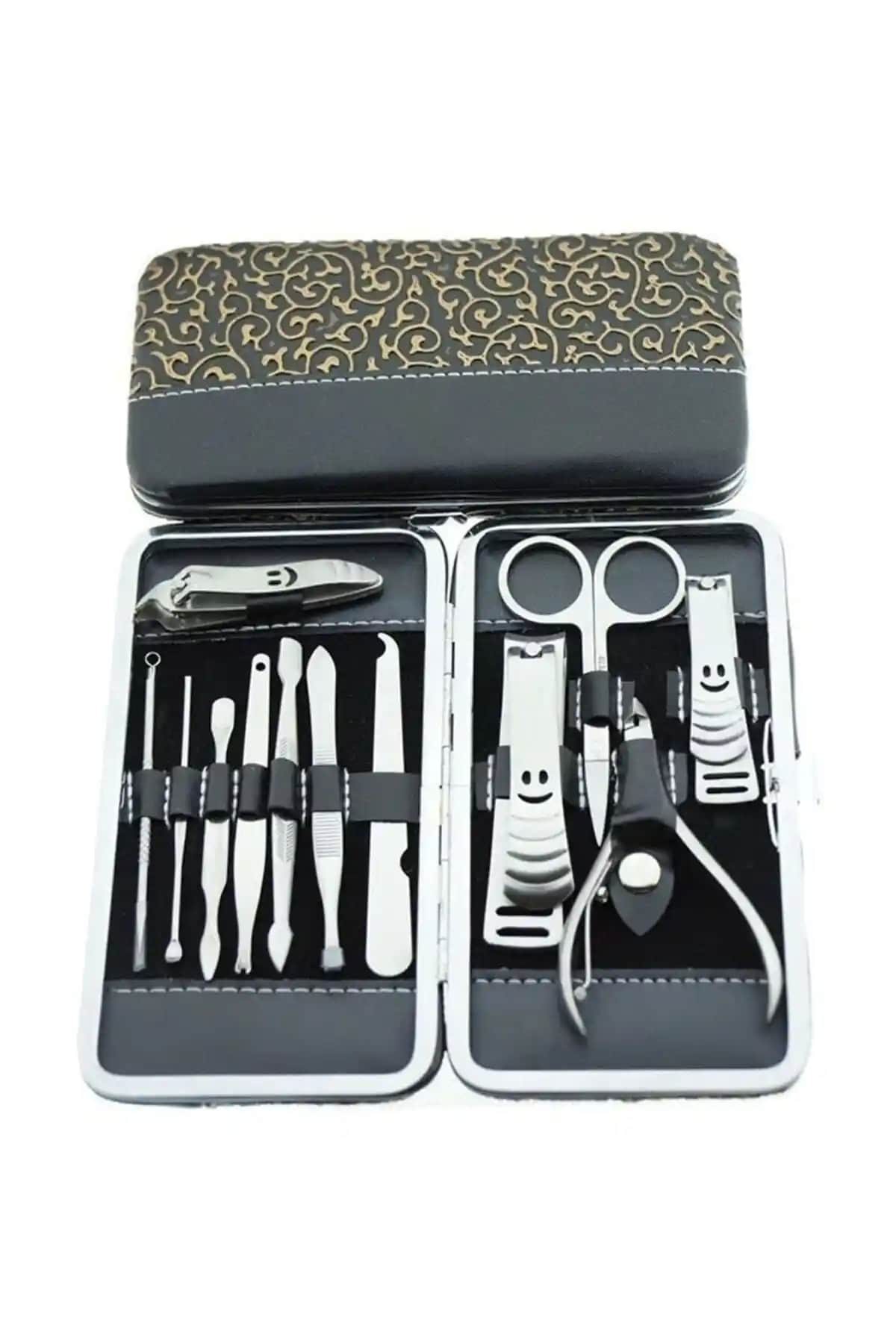 Nanopro Kaliteli Paslanmaz Çelik Manikür ve Pedikür Seti Cüzdanlı Tasarım