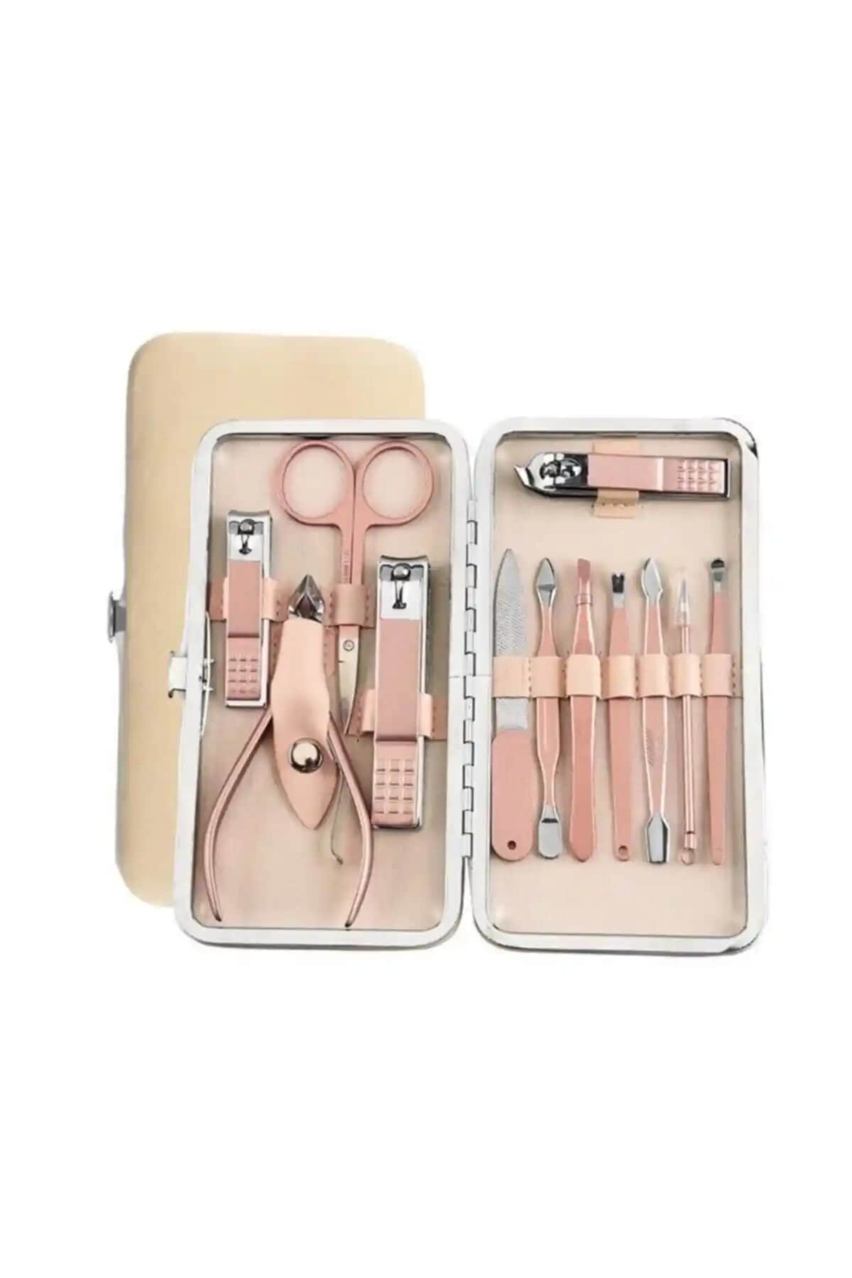 Ocean Paslanmaz Çelik Manikür ve Pedikür Seti: Şık ve Dayanıklı 12 Parça Bakım Paketi