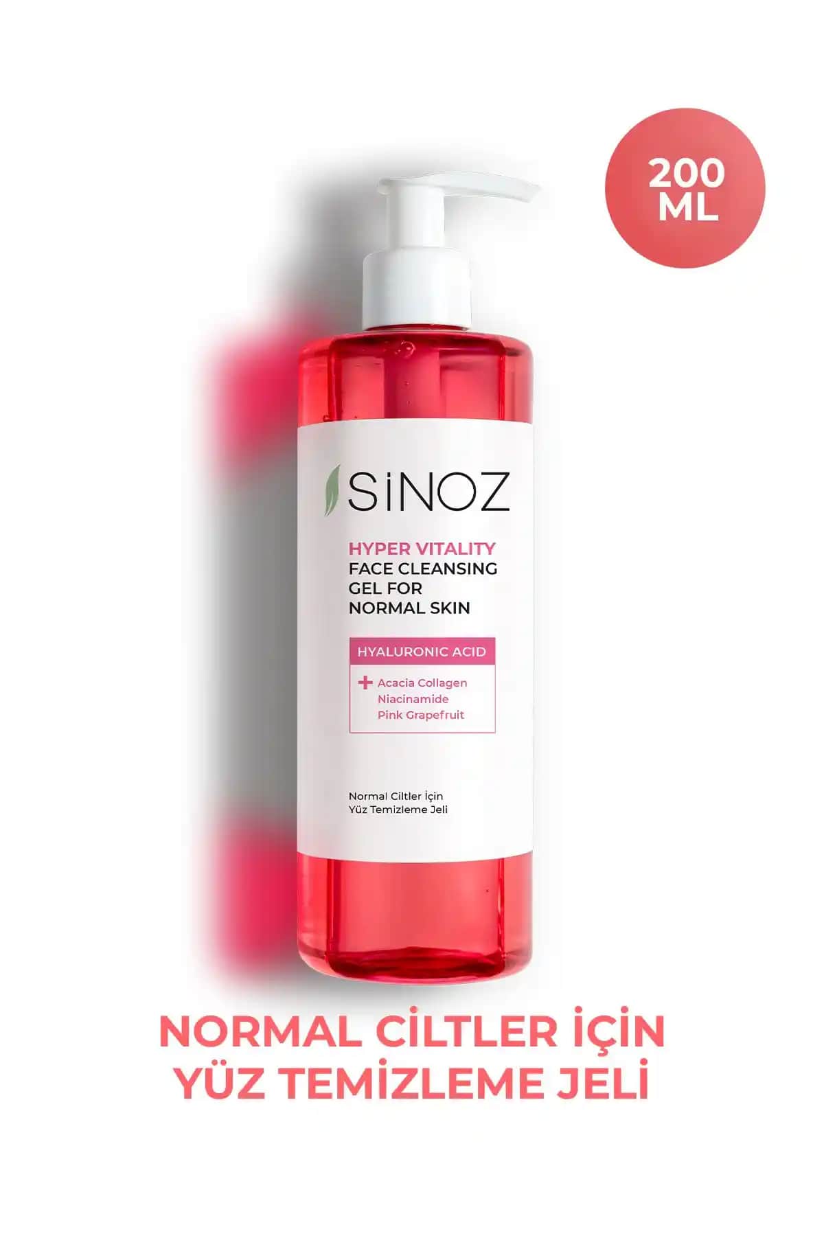 Sinoz Normal Ciltler İçin Yüz Temizleme Jeli Karşılaştırması 200 ml ve 400 ml