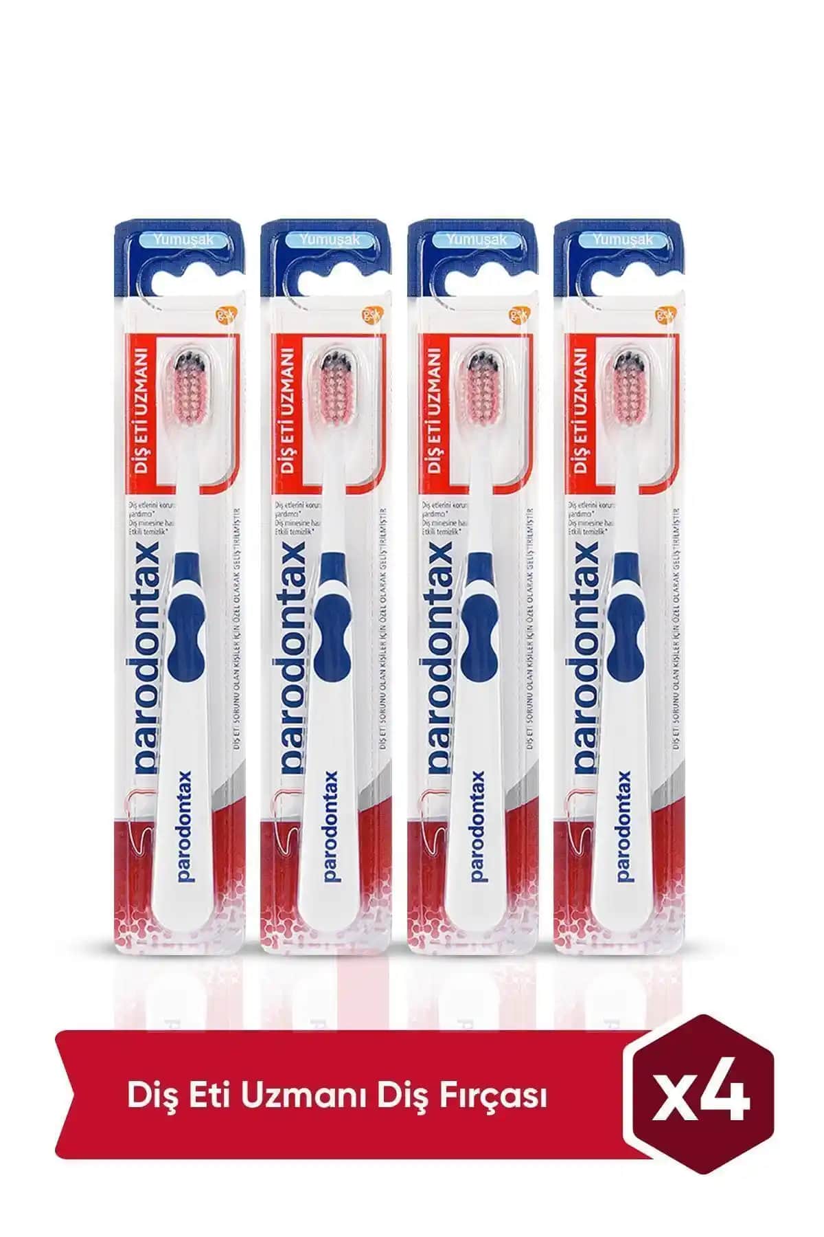 Parodontax Diş Eti Uzmanı Diş Fırçası 4'lü Paket: Diş ve Diş Eti Sağlığını Destekleyen Ürün