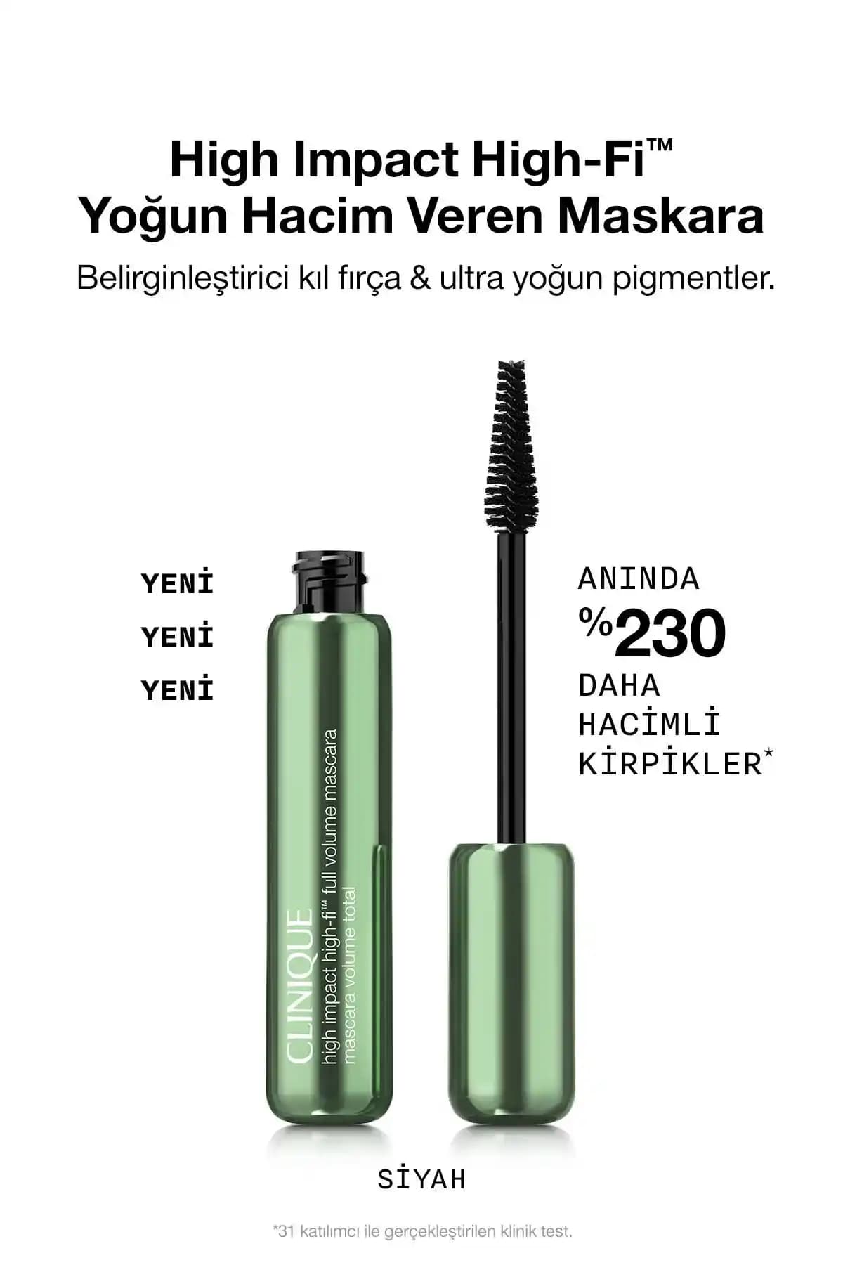 Clinique High Impact High-Fi Maskara ile Dolgun ve Uzun Kirpikler İçin Yenilikçi Çözüm