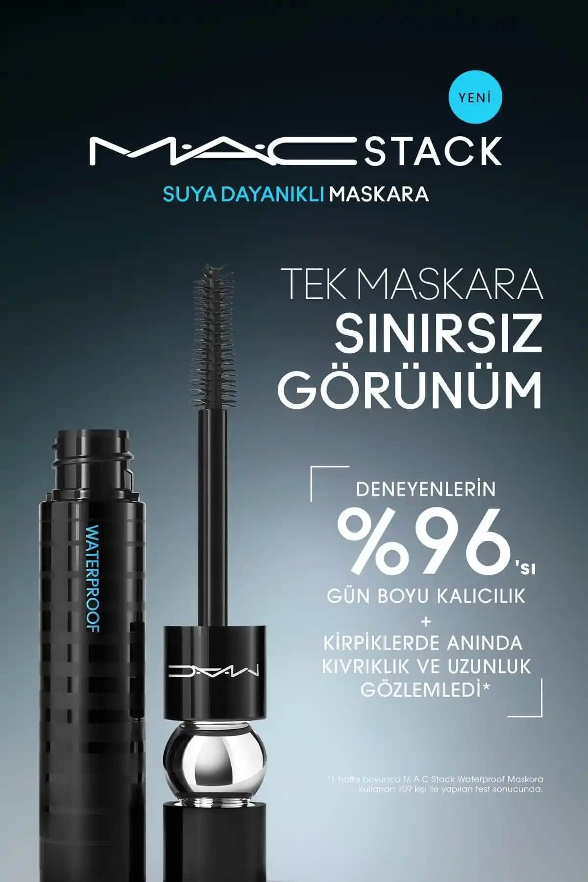 Mac M·a·cstack Waterproof Maskara: Suya ve Tere Dayanıklı Hacim Veren Makyaj Ürünü