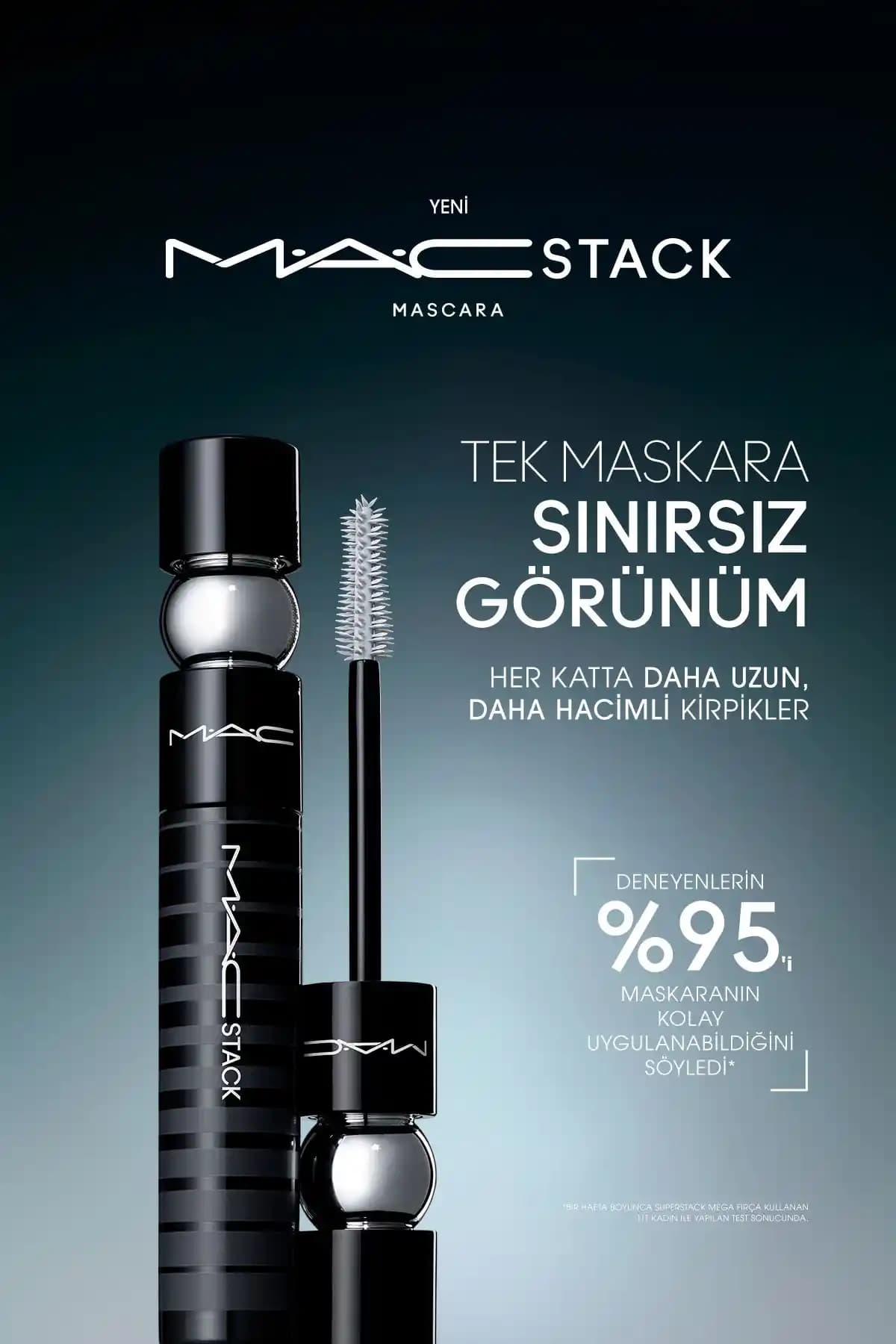 Mac Macstack Maskara Mikro Fırça ile Hacim ve Uzunluk Kazandıran Ürün