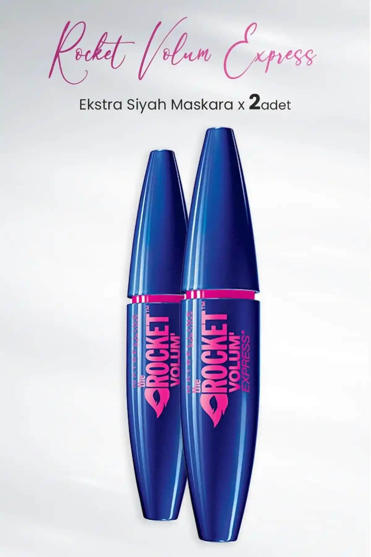 Maybelline Rocket Volum Express Siyah Maskara ile Dolgun ve Uzun Kirpikeler