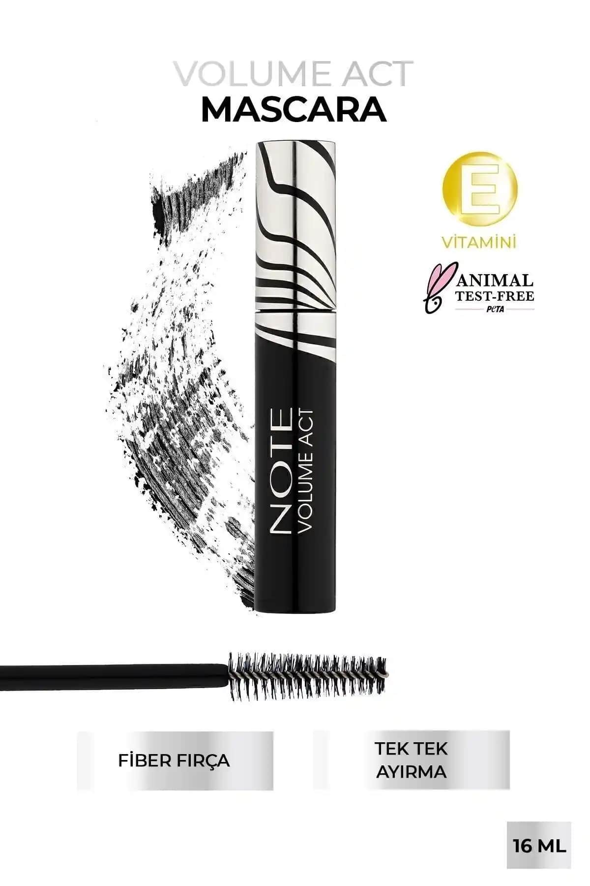 Note Cosmetics Volume Act Maskara: Hacim ve Uzunluk Sağlayan Siyah Maskara