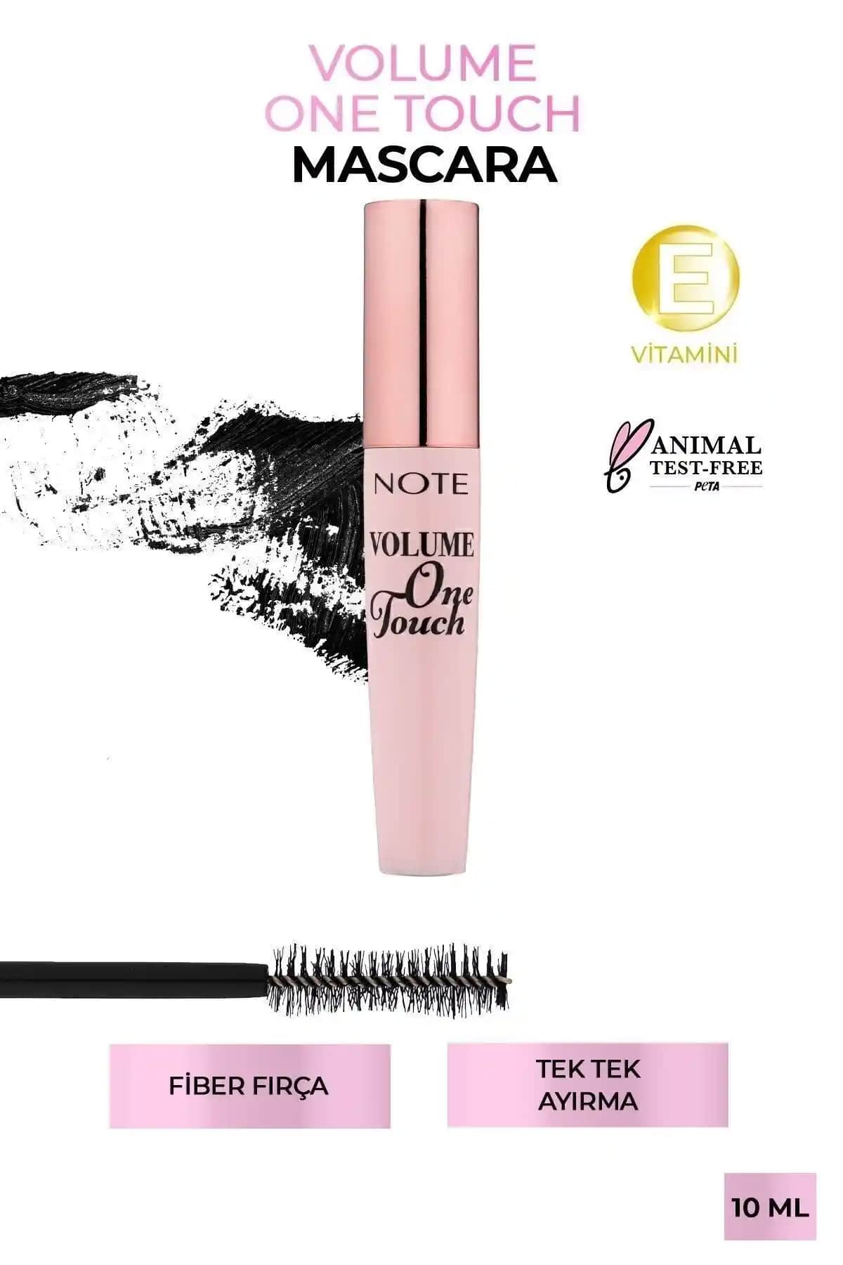 Note Cosmetics Volume One Touch Maskara ile doğal ve etkileyici kirpikler elde edin