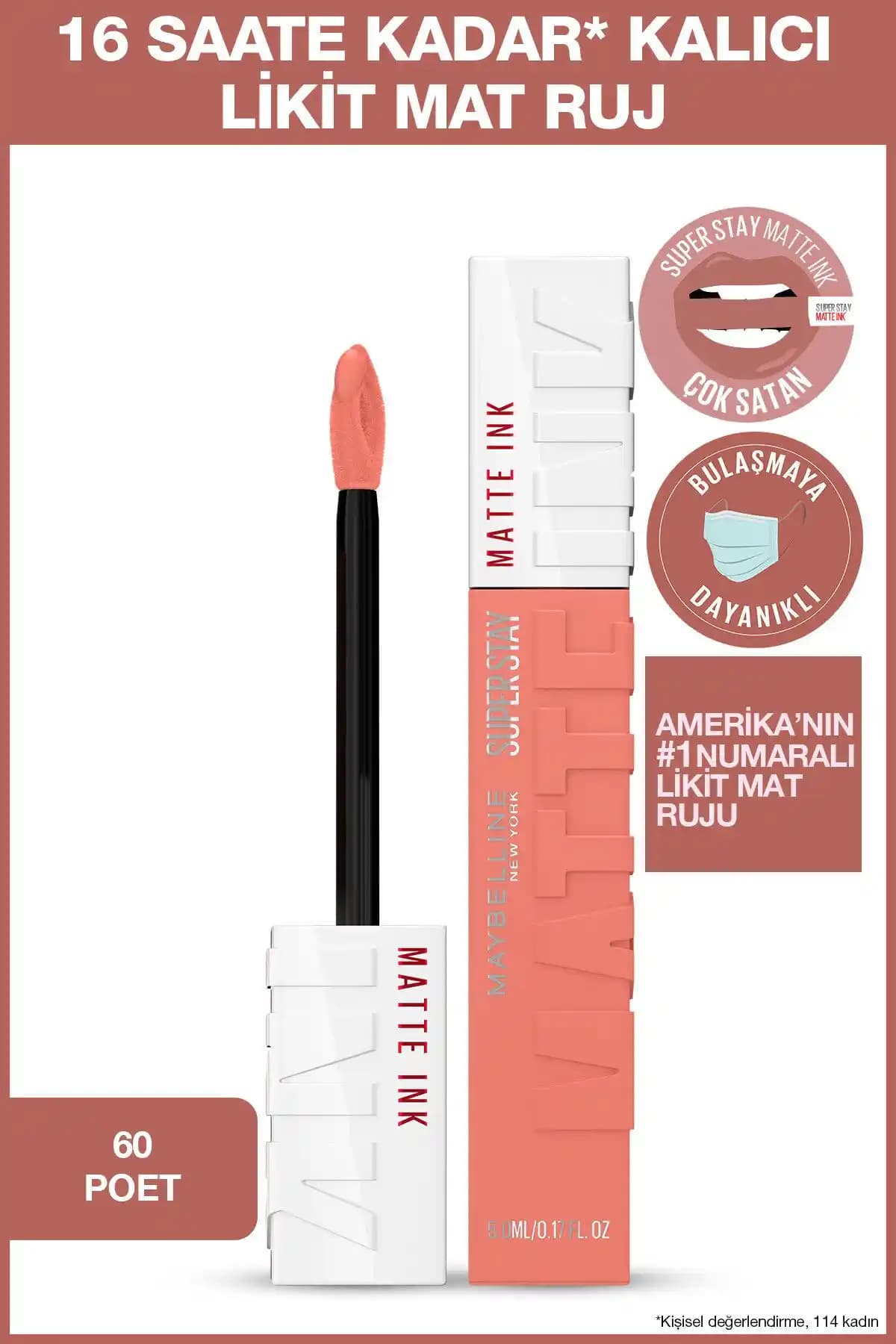 Maybelline Super Stay Matte Ink Ruj Karşılaştırması: 60 Poet ve 75 Fighter Özellikleri