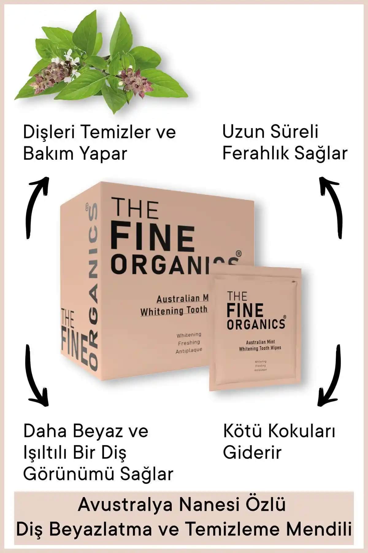 The Fine Organics Avustralya Nanesi Özlü Diş Temizleme ve Beyazlatma Mendili Özellikleri ve Kullanım Avantajları