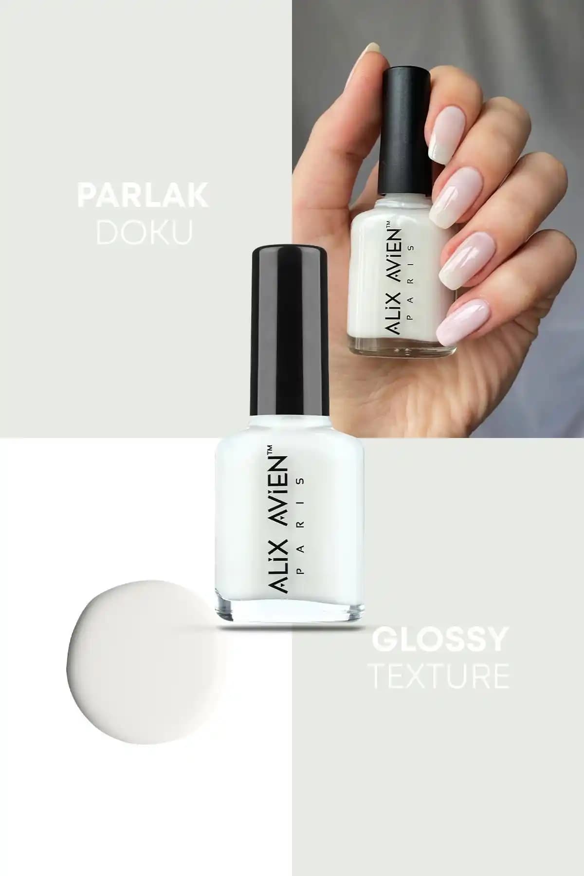 Alix Avien İnci Beyaz Oje 03: Parlak ve Dayanıklı Renkli Tırnaklar İçin Ideal Seçenek