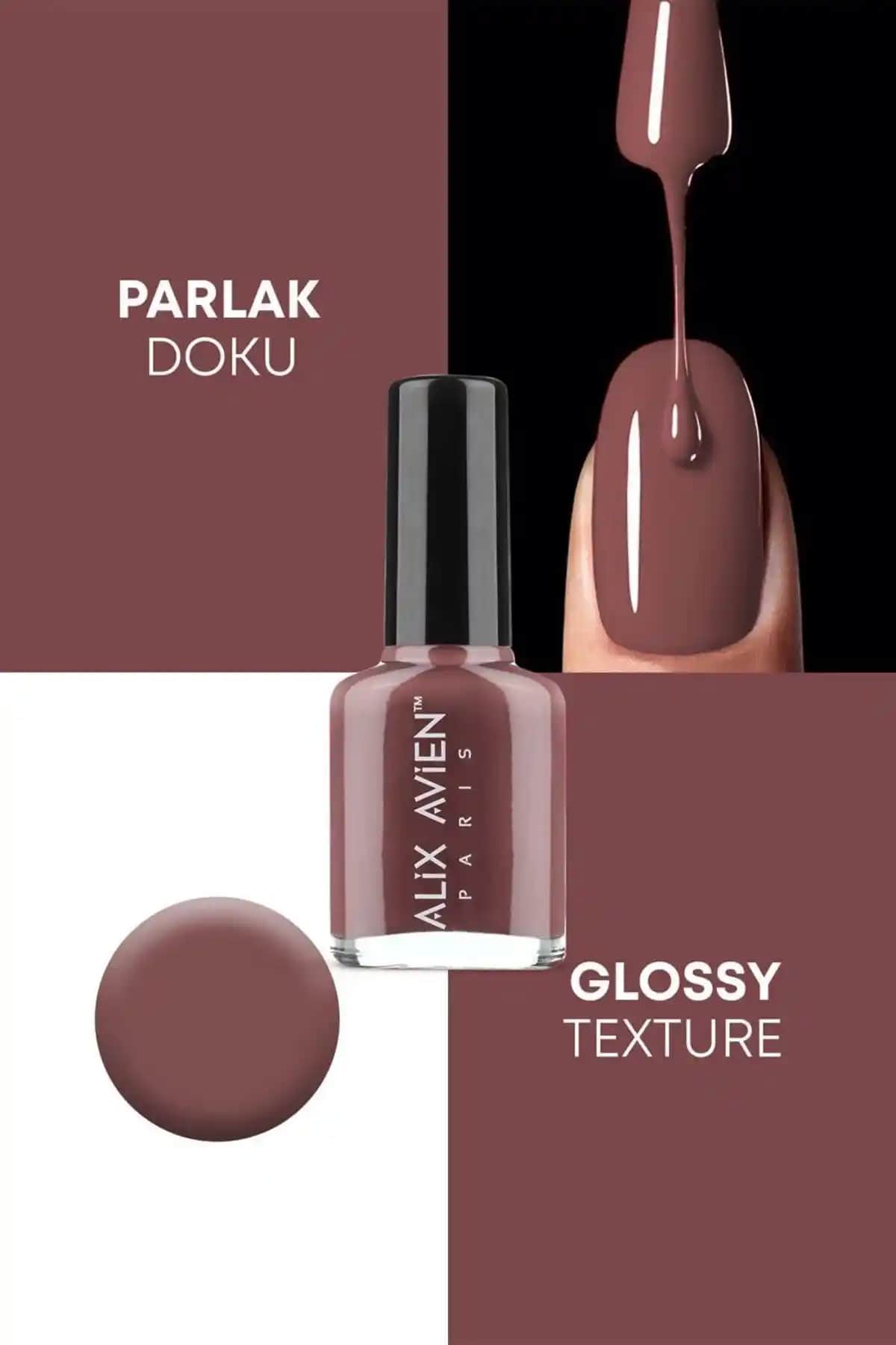 Alix Avien Oje 100 Kırmızı - Uzun Süre Dayanıklı ve Parlak Tırnak Cilası