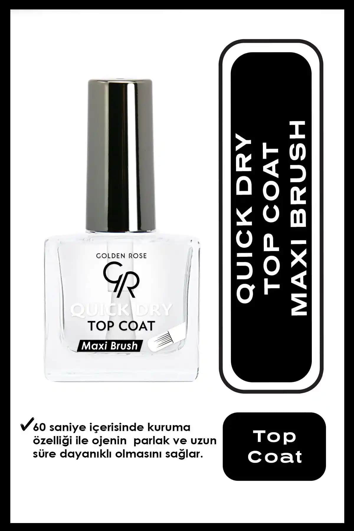 Golden Rose Hızlı Kuruyan Top Coat ile Oje Dayanıklılığını Artırın