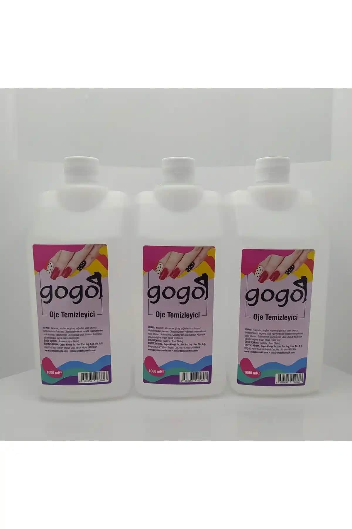 Gogo 1 Litre Oje Çıkarıcı ve Wogens Saf Aseton %99.9 Karşılaştırması