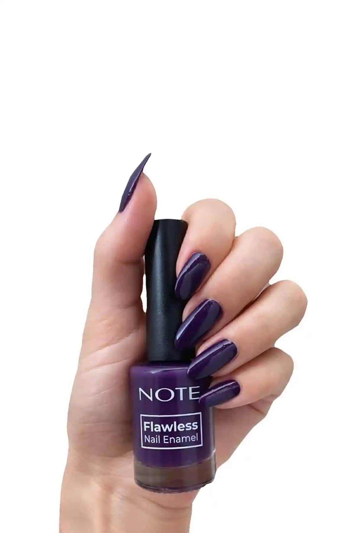 Note Cosmetics Nail Flawless Oje 96 Marmalade Mor Renkli Güvenilir ve Dayanıklı Oje
