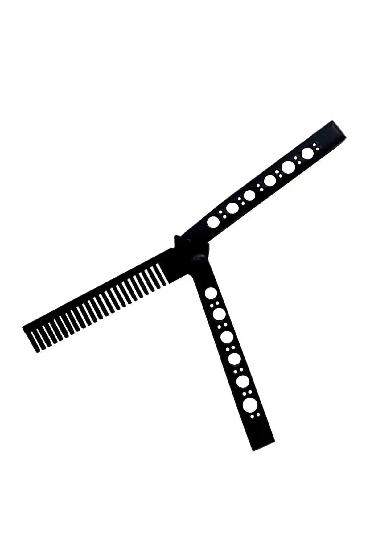 BİHOAVM Siyah Plastik Bıçak Tarak: Hafif, Doğal ve Ergonomik Saç Bakım Aleti