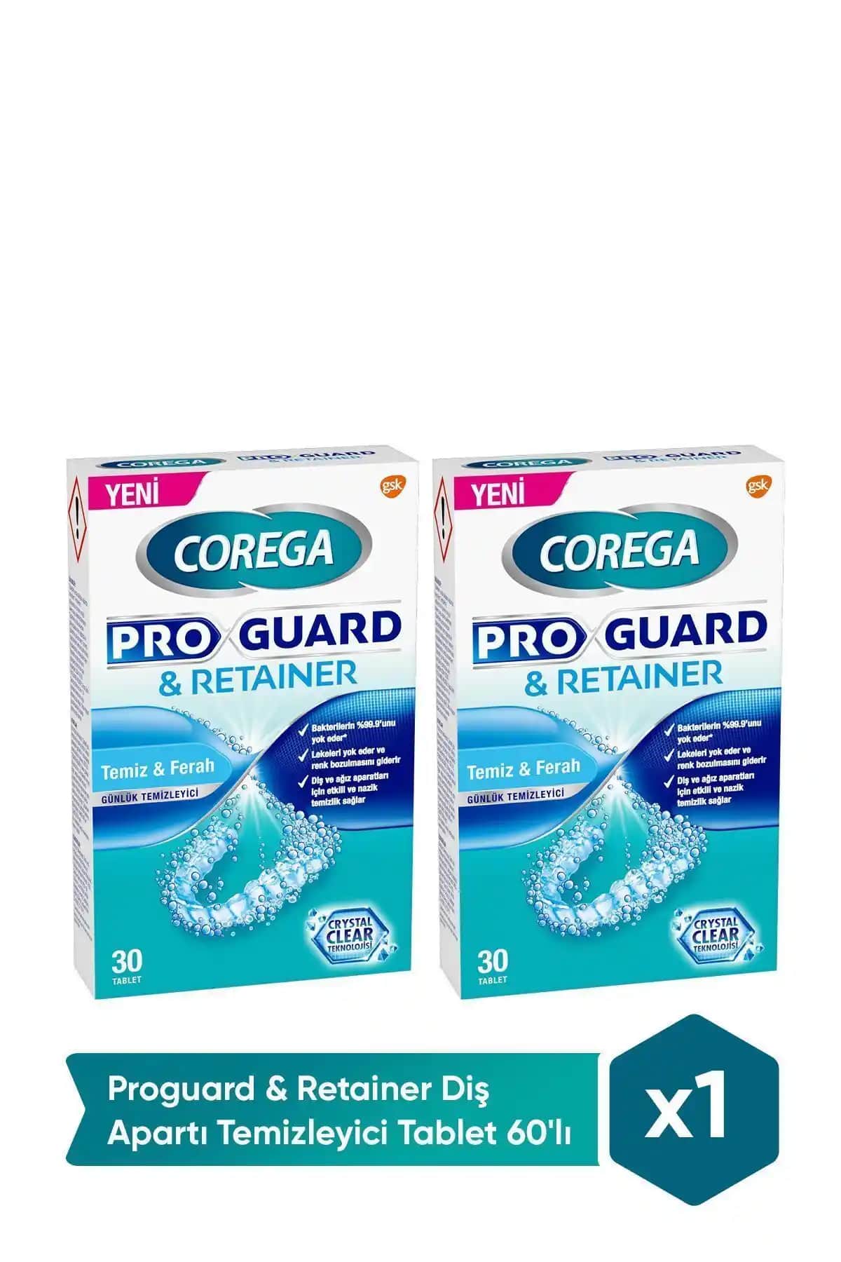 Corega Proguard & Retainer Temizleyici Tablet ile Diş Aparatı Hijyeninizi Koruyun