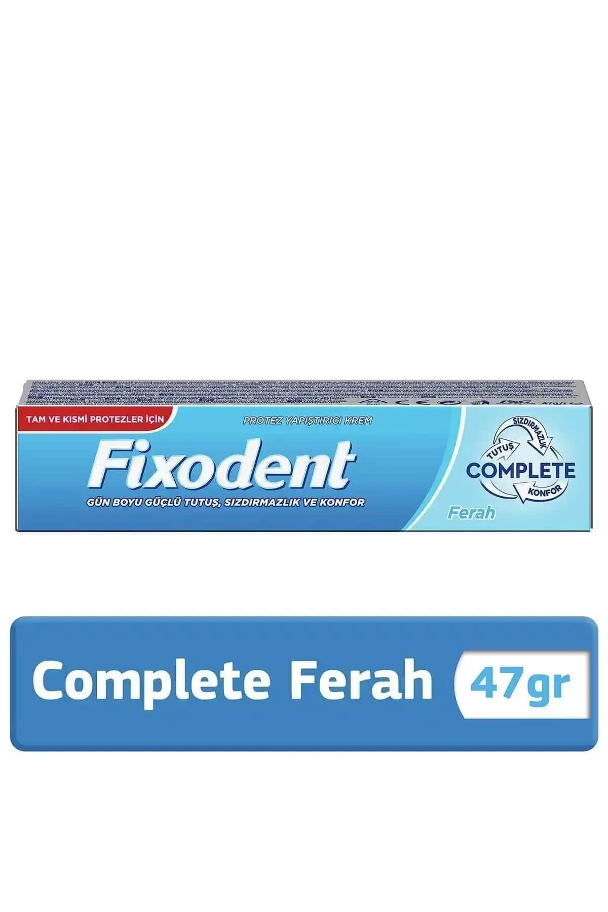 Fixodent Complete Ferah Diş Protez Yapıştırıcı 47g Güçlü ve Güvenilir Performans