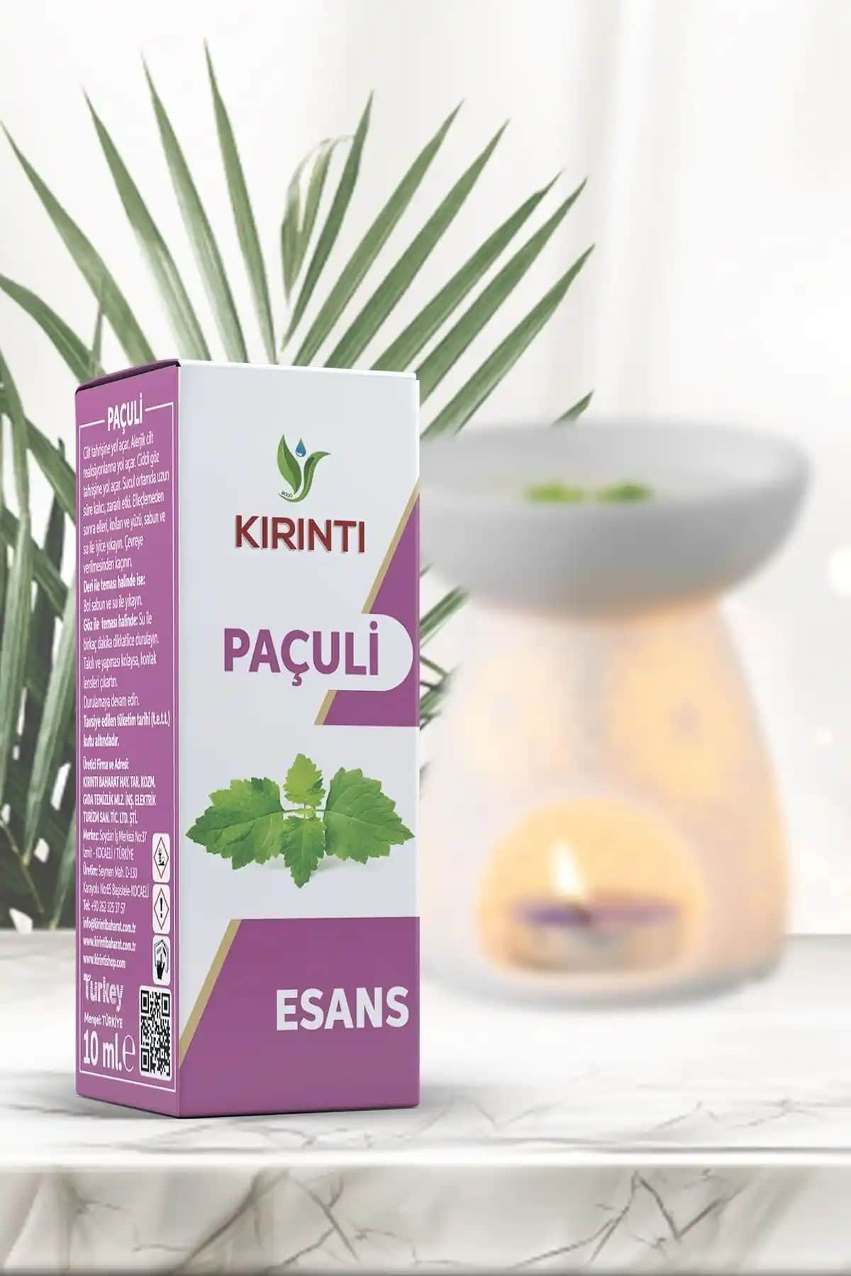 KIRINTI 2000 Paçuli Kokulu Buhurdanlık Esansı Doğal Aromaterapi ve Ferahlatıcı Atmosfer Sağlar