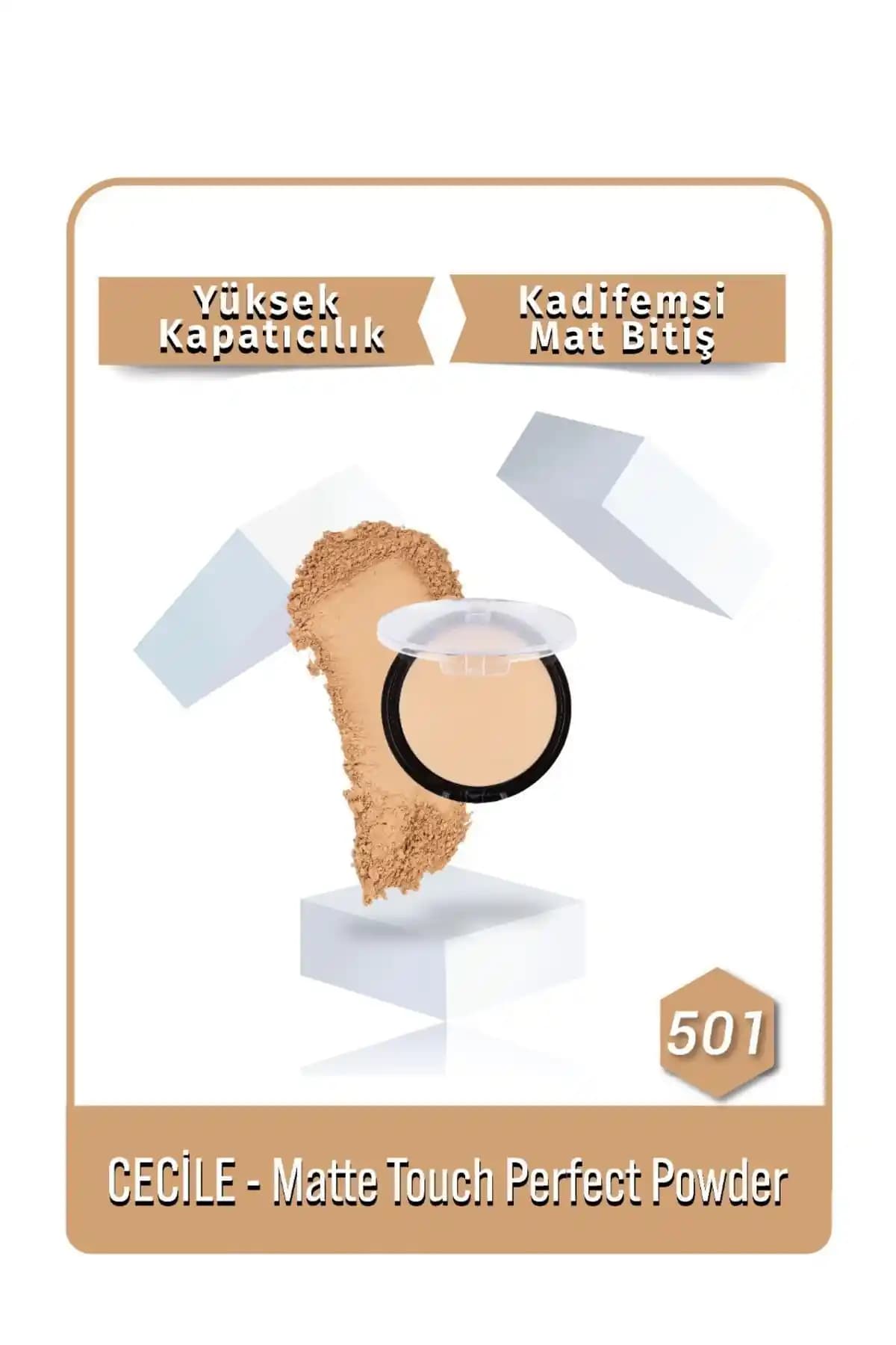 Cecile Matte Touch Perfect Power 501: Yüksek Kapatıcılık ve Mat Görünüm Sunan Fondöten
