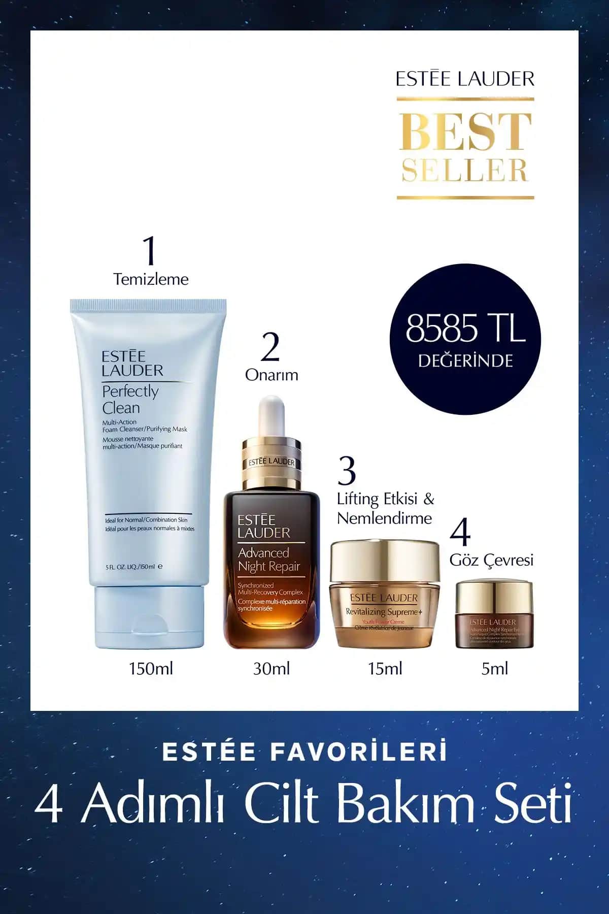 Estee Lauder 4 Amlı ve Seyahat Boy Cilt Bakım Setleri Karşılaştırması