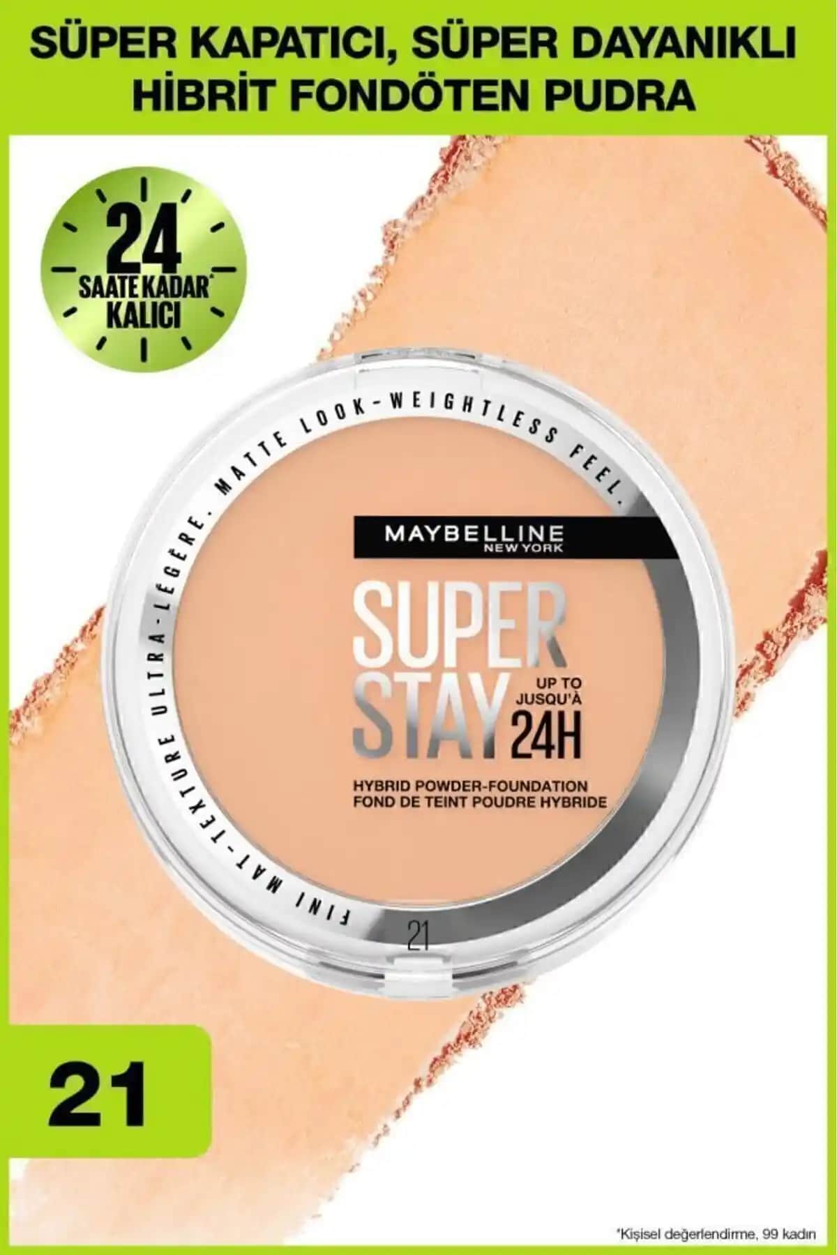 Maybelline Superstay Hibrit Pudra Fondöten: Uzun Süre Kalıcı ve Doğal Görünüm Sağlayan Makyaj Ürünü