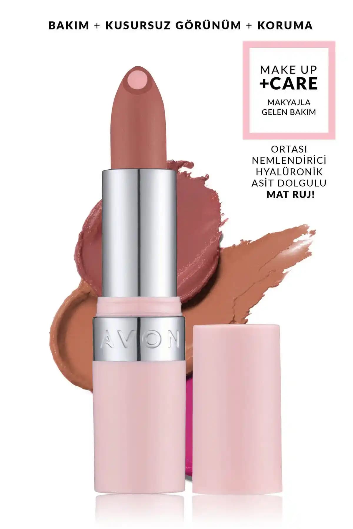 Avon Hydramatic Mat Ruj Serisi Karşılaştırması Nude ve Pink Renkleri Özellikleri
