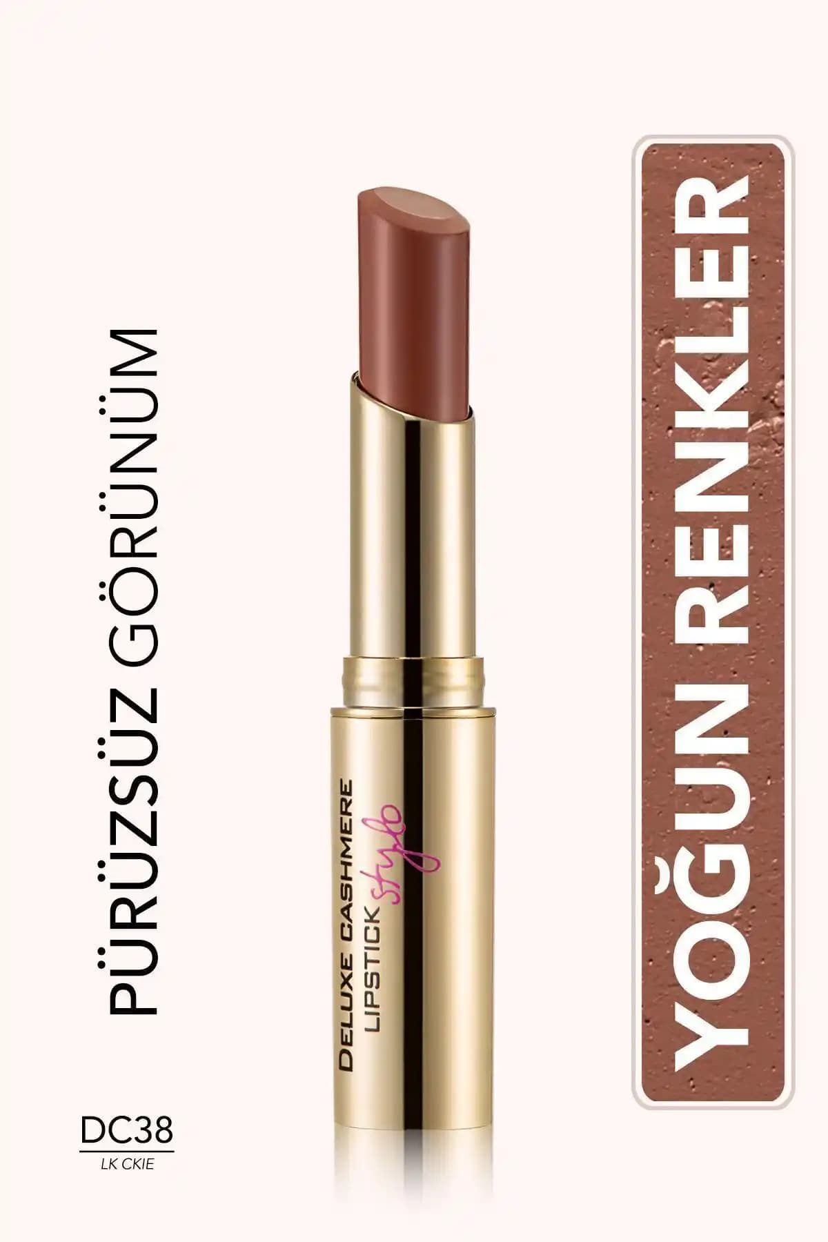 Flormar Deluxe Cashmere Lipstick Stylo: Kalıcı ve Doğal Görünüm Sunan Modern Ruj