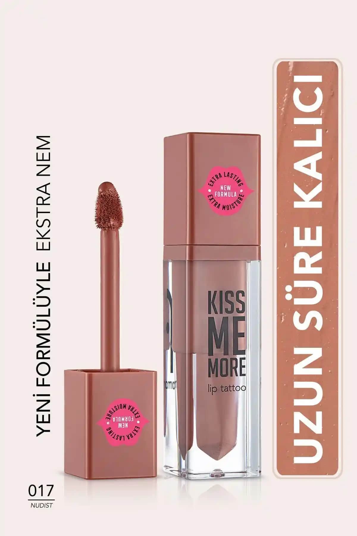 Flormar Kiss Me More 017 Nudist Mat Ruj: Uzun Süre Kalıcı ve Nemlendirici Dudak Rengi
