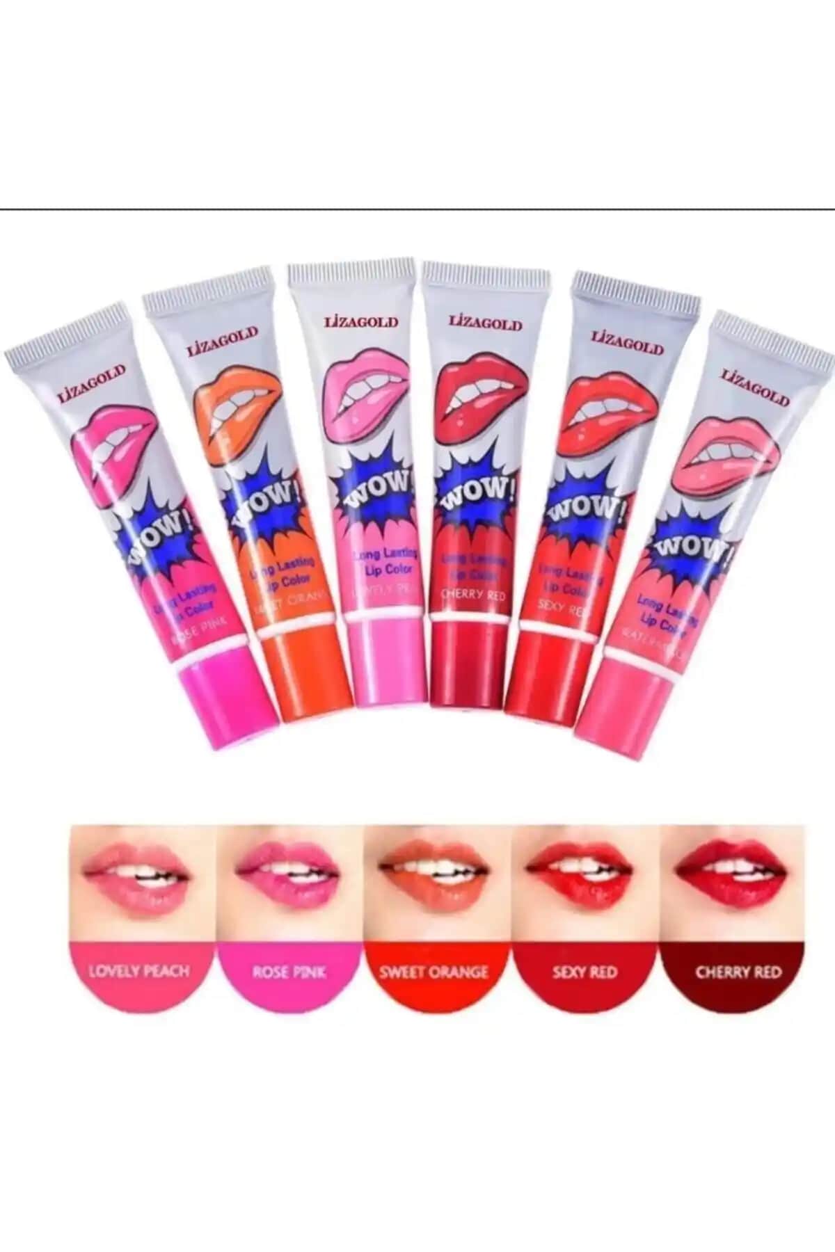 Genel Markalar Kalıcı Soyulabilen Ruj Seti 6'lı Pratik ve Şık Dudak Makyajı Çözümü