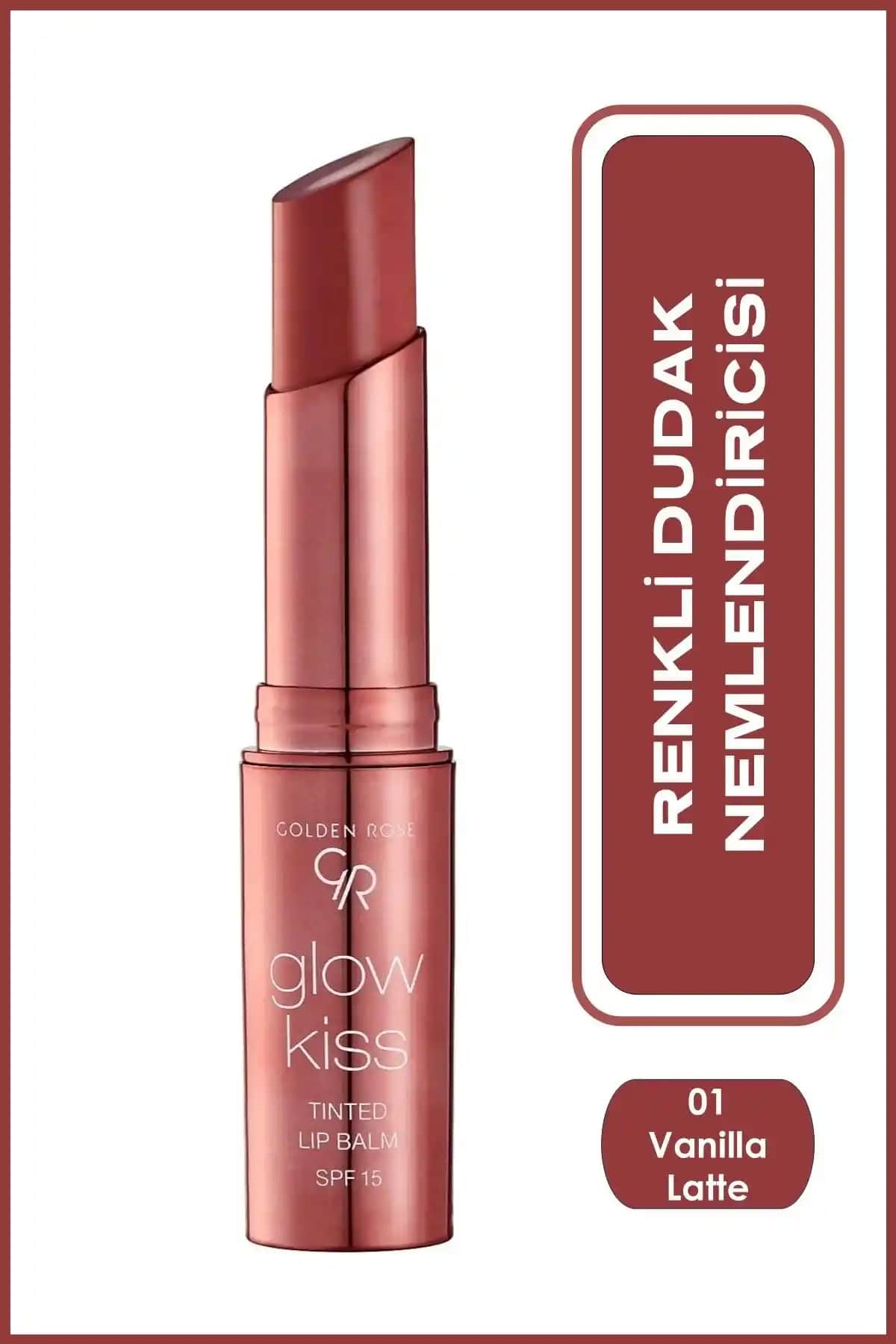 Golden Rose Glow Kiss Vanilla Latte Dudak Nemlendiricisi: Doğal ve Parlak Dudaklar İçin