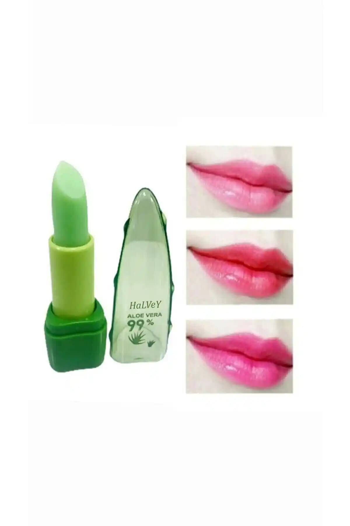 HaLVeY Aloe Vera İçerikli Dudak Bakım Rujları Günlük Kullanım İçin Uygun ve Doğal Görünüm Sağlar