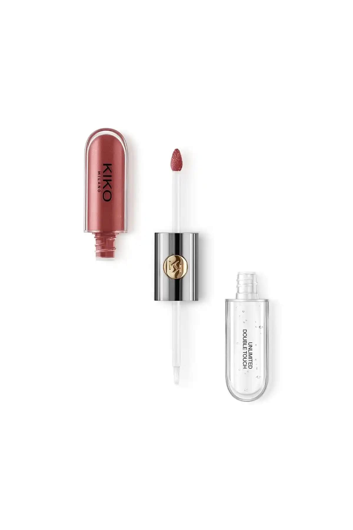 KIKO Likit Ruj - Unlimited Double Touch 108 Satin Currant Red Dudaklarda Kalıcı Parlaklık Sağlar