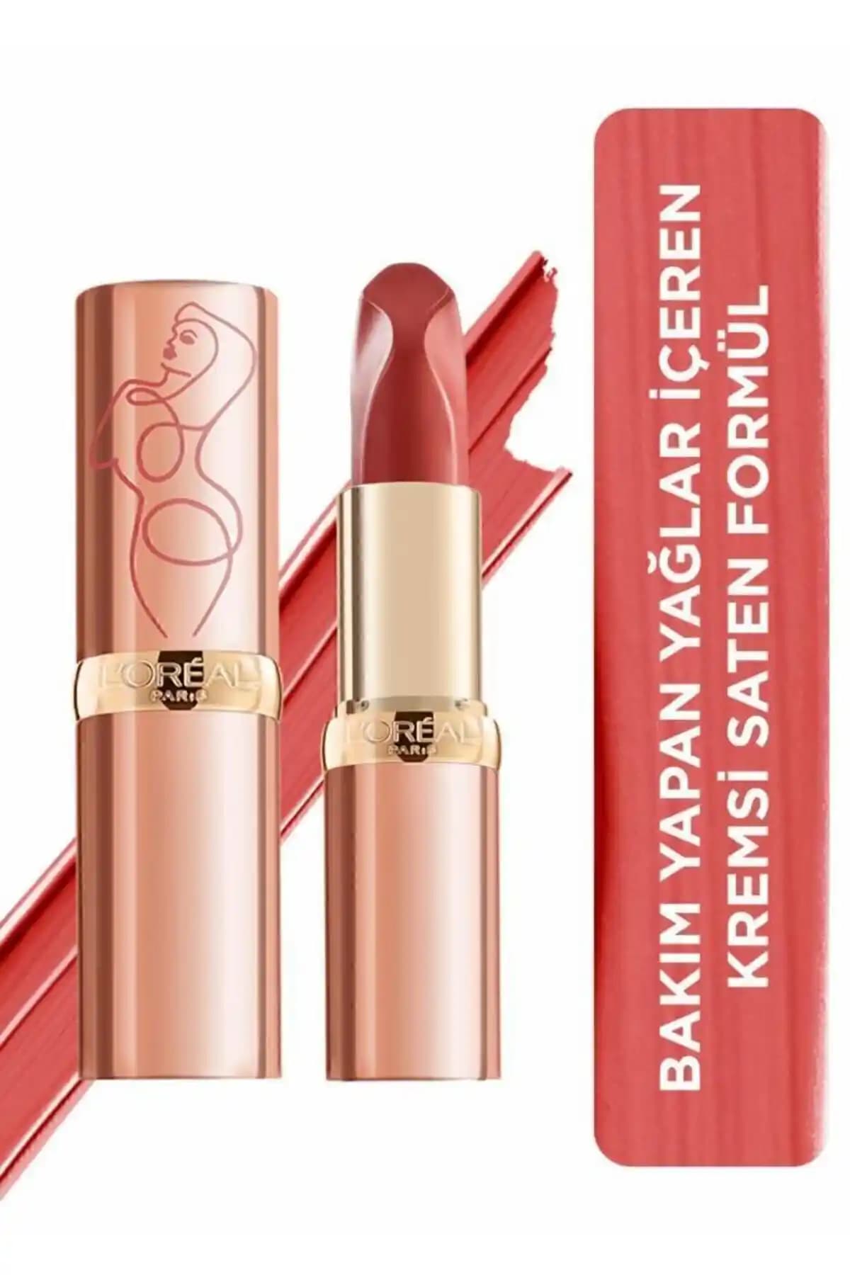 L'Oreal Paris Color Riche Les Nus Ruj 176 Nu Irrevent Doğal ve Parlak Dudaklar İçin