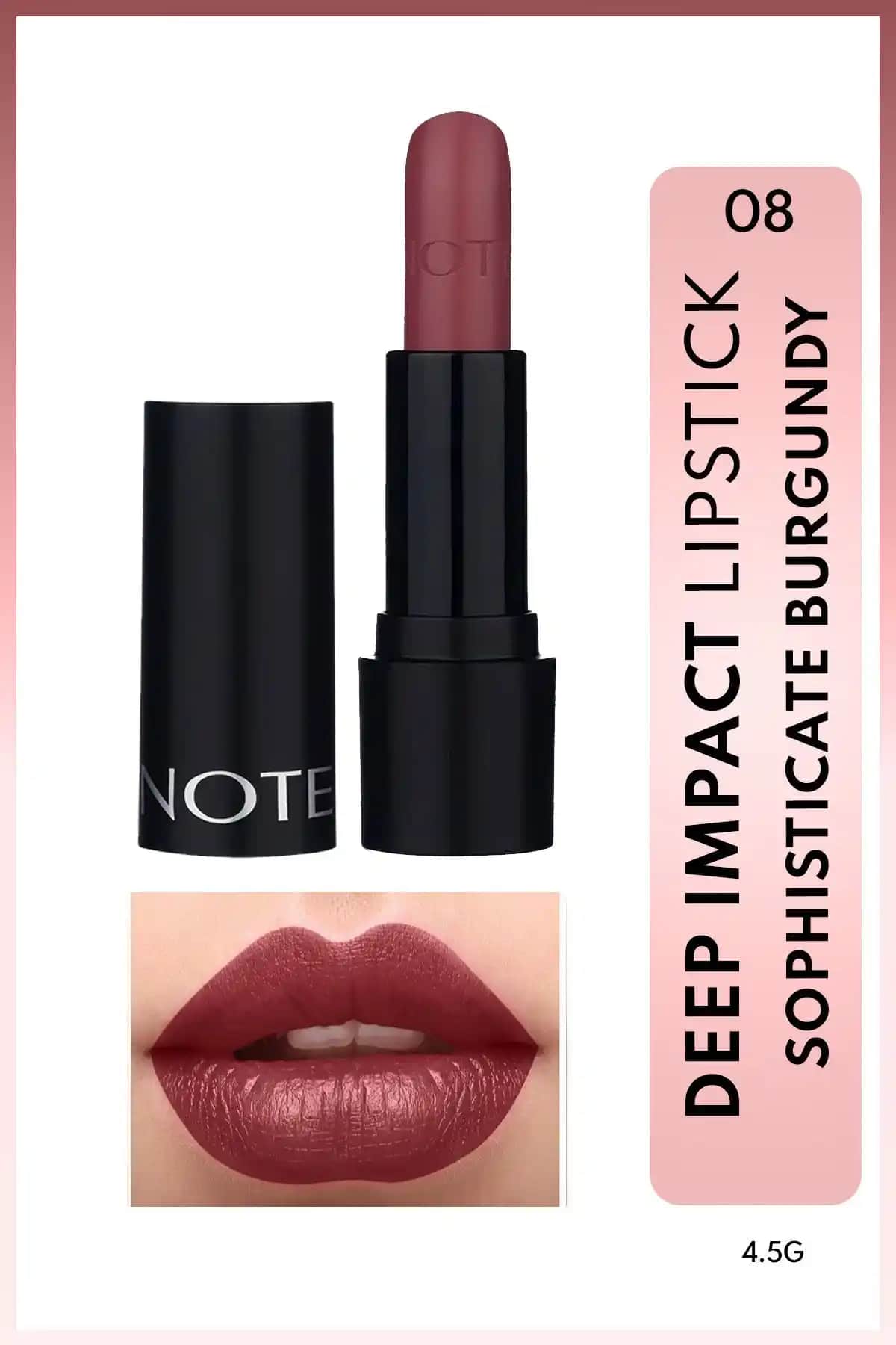 Note Cosmetics Deep Impact Ruj: Şıklık ve Doğallığı Bir Arada Sunan Kırmızı Ruj