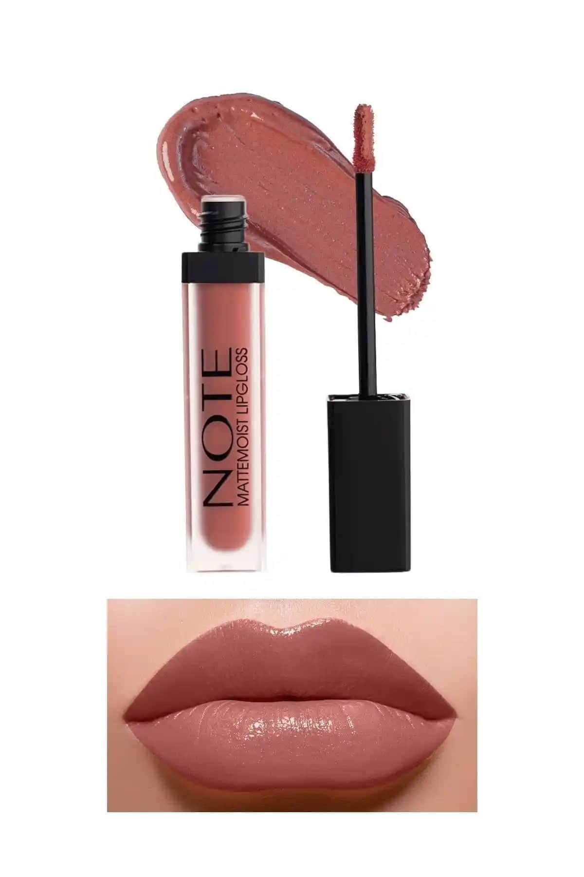 Note Cosmetics Mattemoist Lipgloss Yarı Mat Saten Bitişli Dolgunlaştırıcı Dudak Parlatıcısı