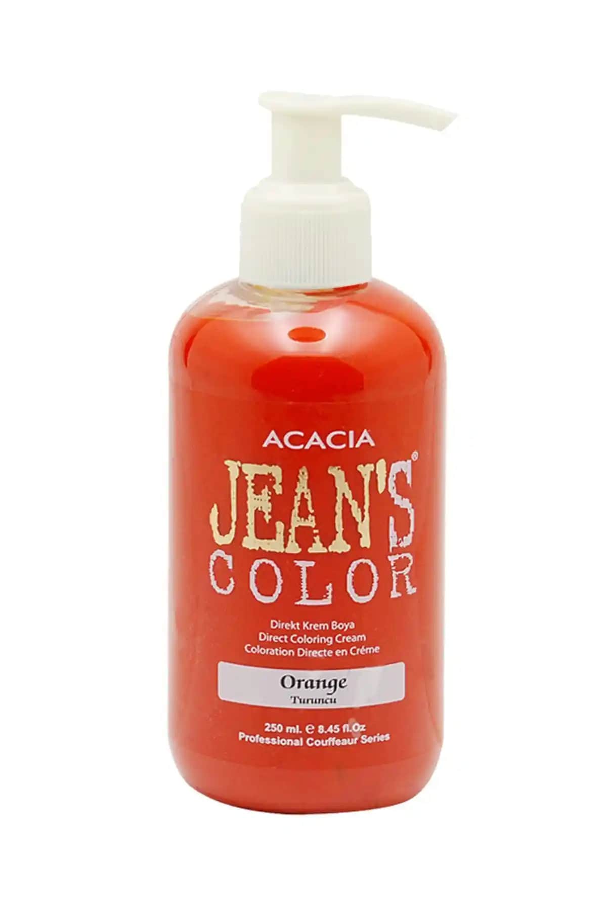 Acacia Jean's Color Turuncu 250ml: Güvenli ve Geçici Canlı Saç Boyası Özellikleri