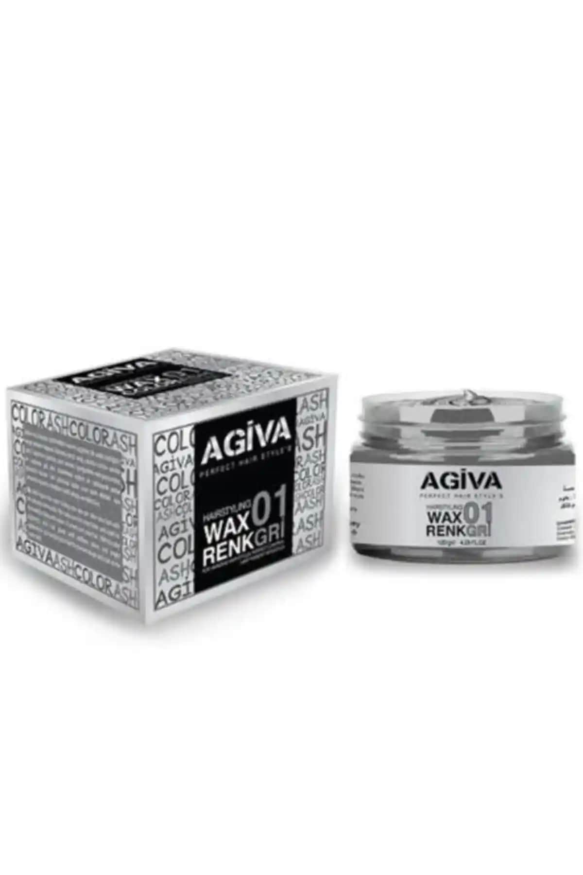 Agiva Hairstyling Wax 01 Gri 120 Gr: Doğal Görünüm ve Kolay Şekillendirme İçin Uygun