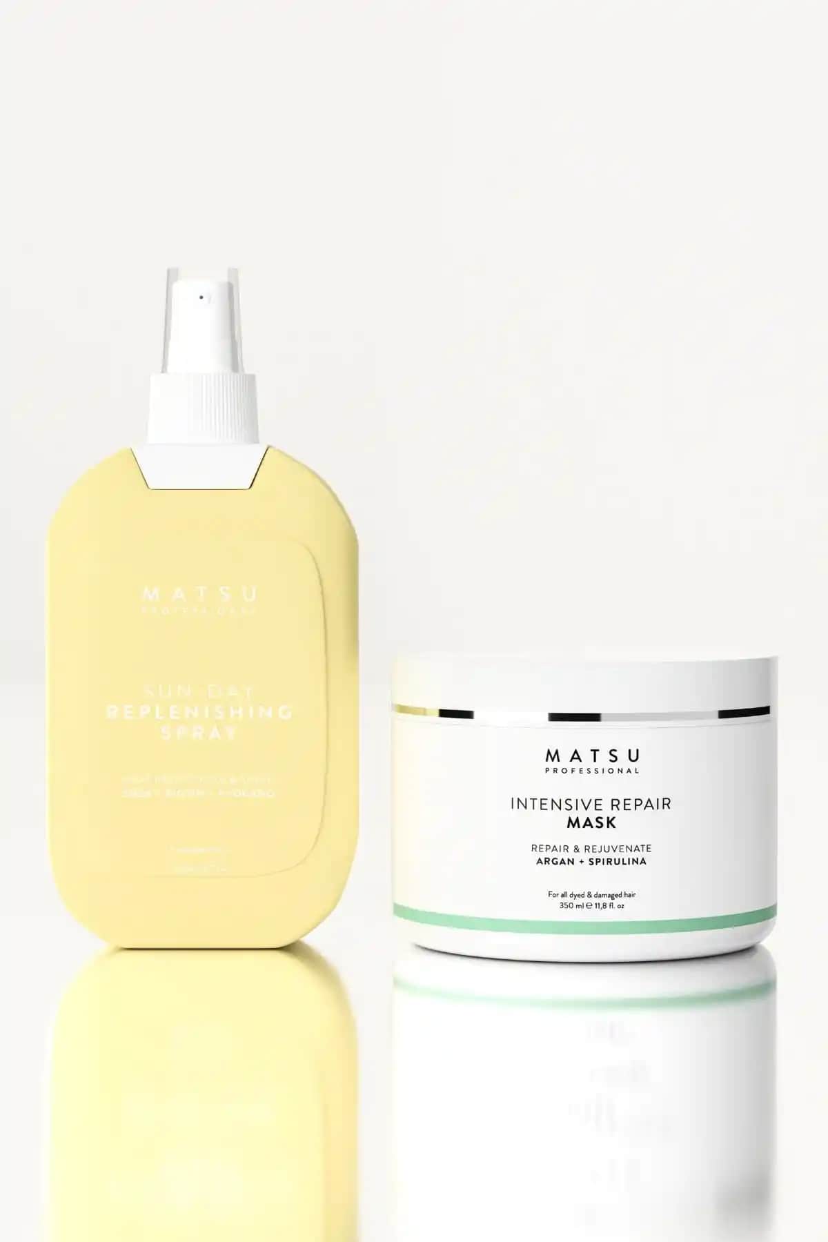 MATSU Sun Day Isıya Karşı Koruyucu Sprey ve Yoğun Bakım Saç Maskesi Ürünleri