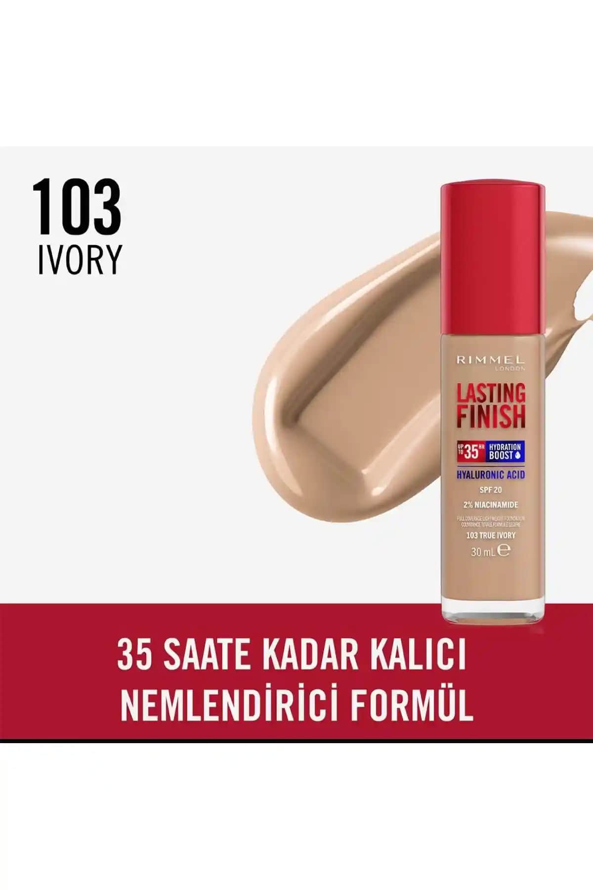 Rimmel London Fondötenleri 103 True Ivory ve 300 Sand Karşılaştırması