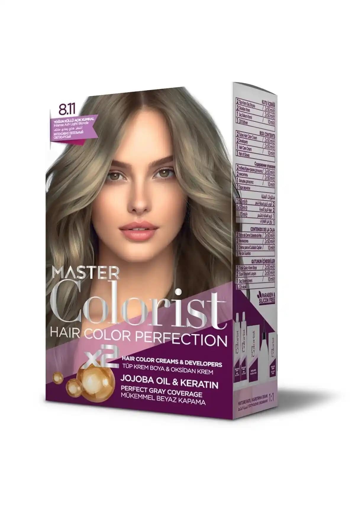 Master Colorist 8.11 Yoğun Küllü Açık Kumral Set Boya İncelemesi ve Kullanım Avantajları