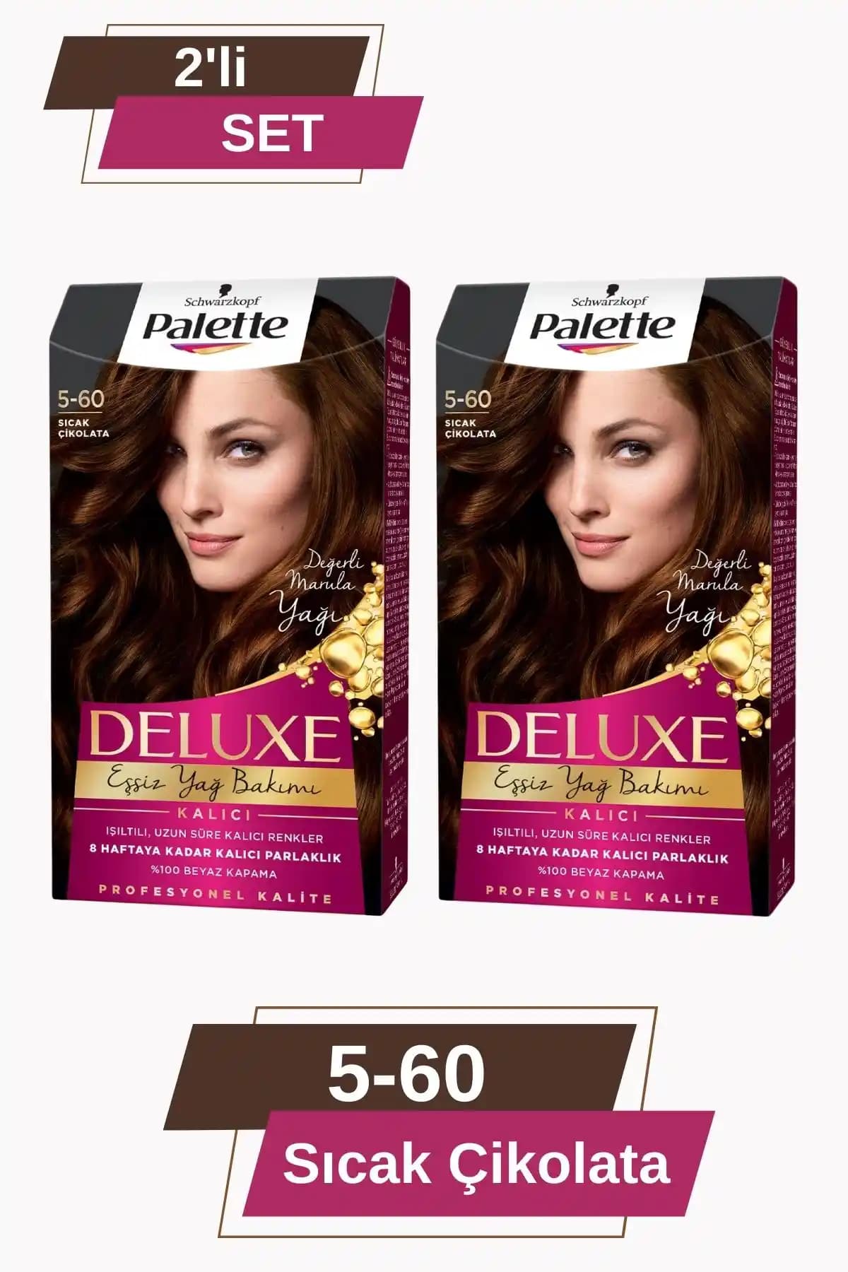 Palette Deluxe 5-60 Sıcak Çikolata Saç Boyası: Kalıcı ve Parlak Renk Seçeneği