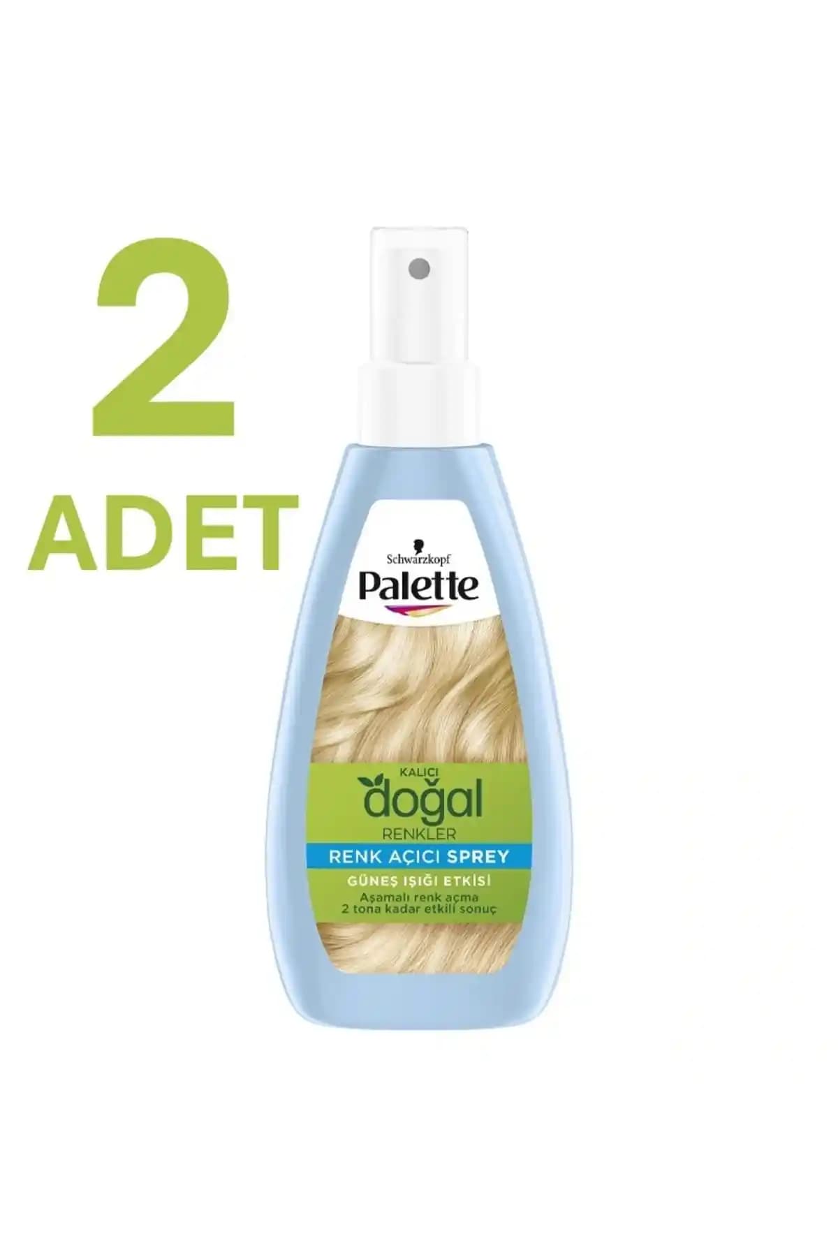 Palette Kalıcı Doğal Renkler Renk Açıcı Sprey ile Saçlarınızda Kalıcı ve Doğal Renk Değişikliği