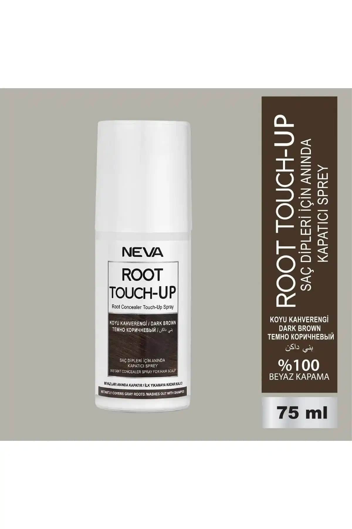 Root Touch-Up Sprey 75 ml Koyu Kahve - Doğal ve Hızlı Saç Renk Koruma Çözümü
