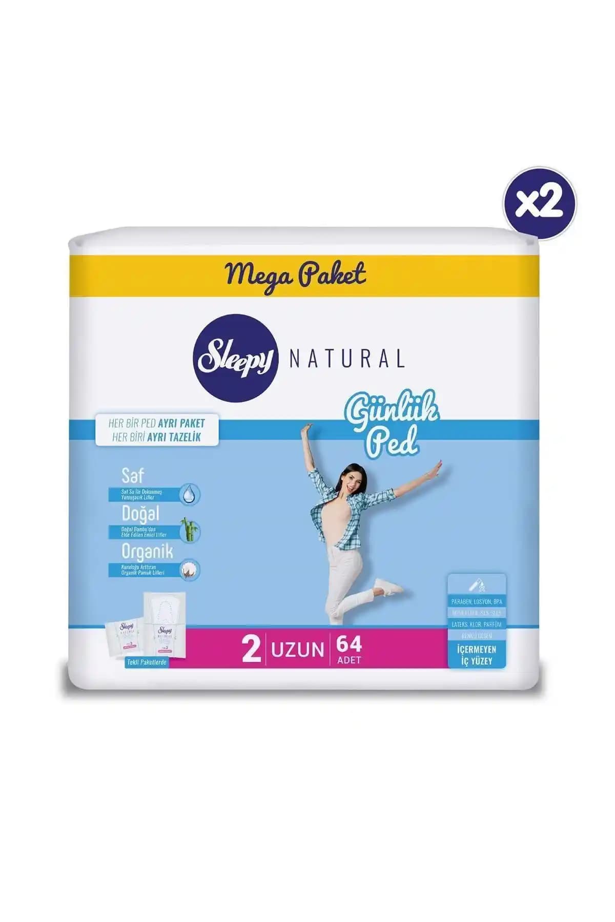 Sleepy Natural Günlük Ped Uzun ve Ultra Hassas Ped Karşılaştırması