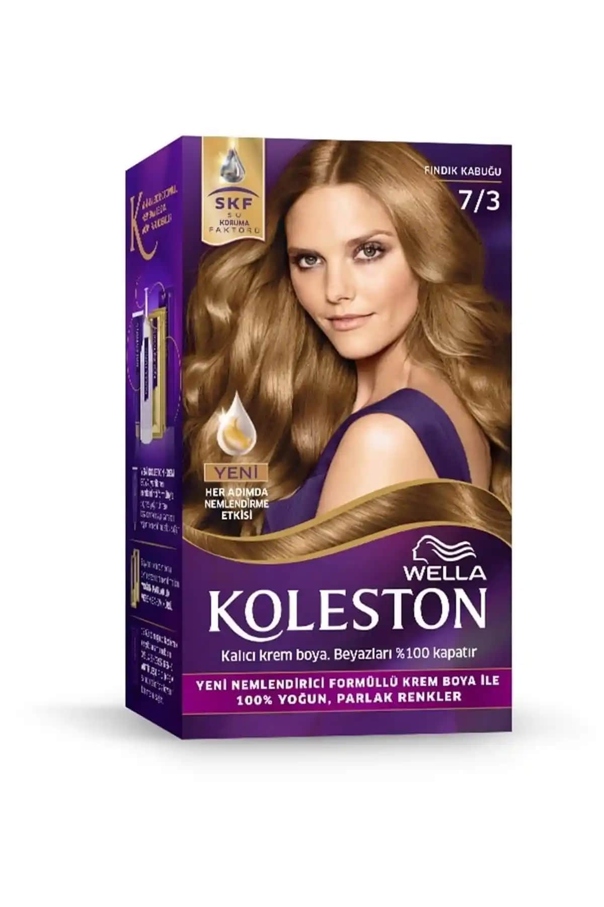 Wella Koleston Kit Saç Boyası 7/3 Fındık Kabuğu Kalıcı ve Doğal Tonlar İçin Uygun