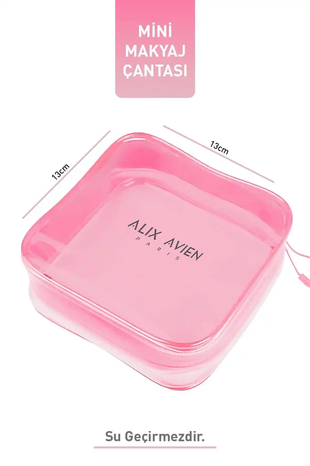 Alix Avien Pembe Mini Makyaj Çantası ve RIPSTAR Kozmetik Düzenleme Çantası Karşılaştırması