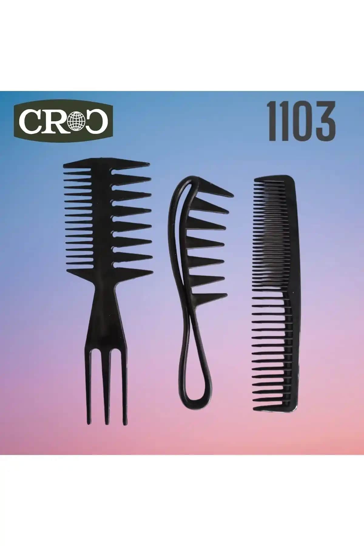 Croc 1103 Şekillendirici Tarak Seti: Çok Amaçlı ve Dayanıklı Saç Şekillendirme Çözümü