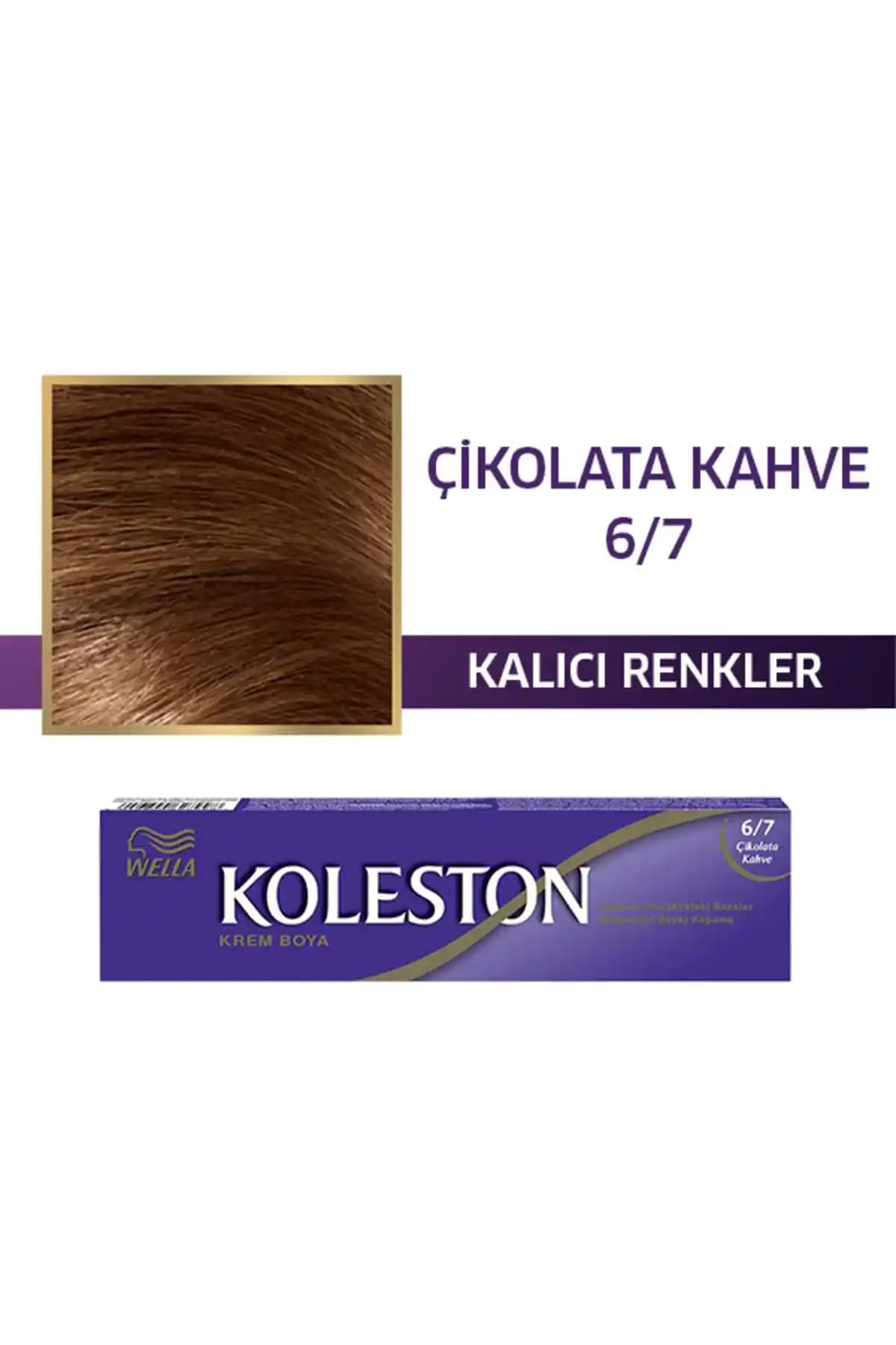 Wella Koleston Single Tüp Saç Boyası 6/7 Çikolata Kahve Kalıcı ve Doğal Renk Sağlar
