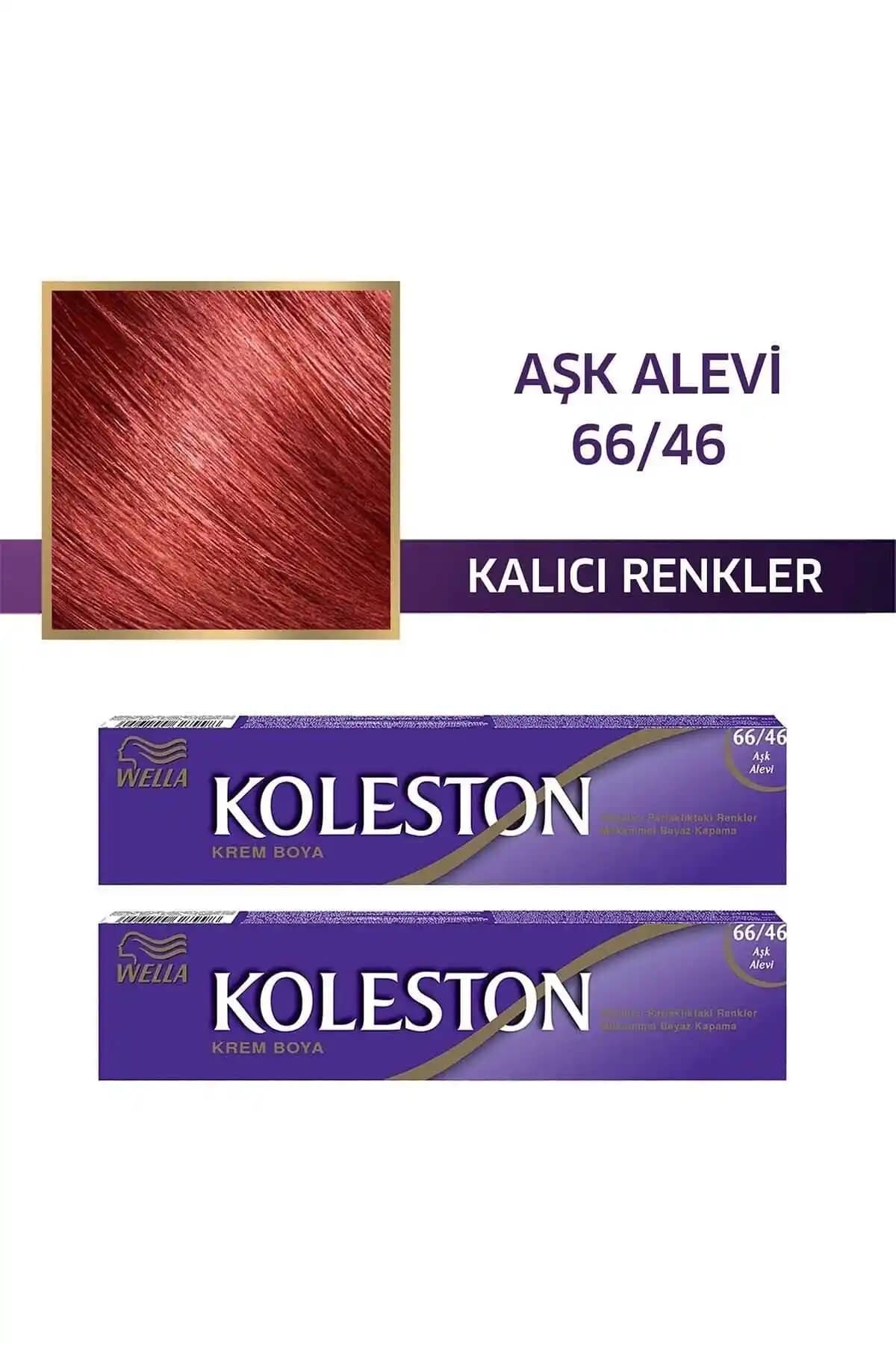 Wella Koleston Tüp Saç Boyası 66/46 Aşk Alevi: Kalıcı ve Canlı Kızıl Tonlar İçin Uygun Seçenek