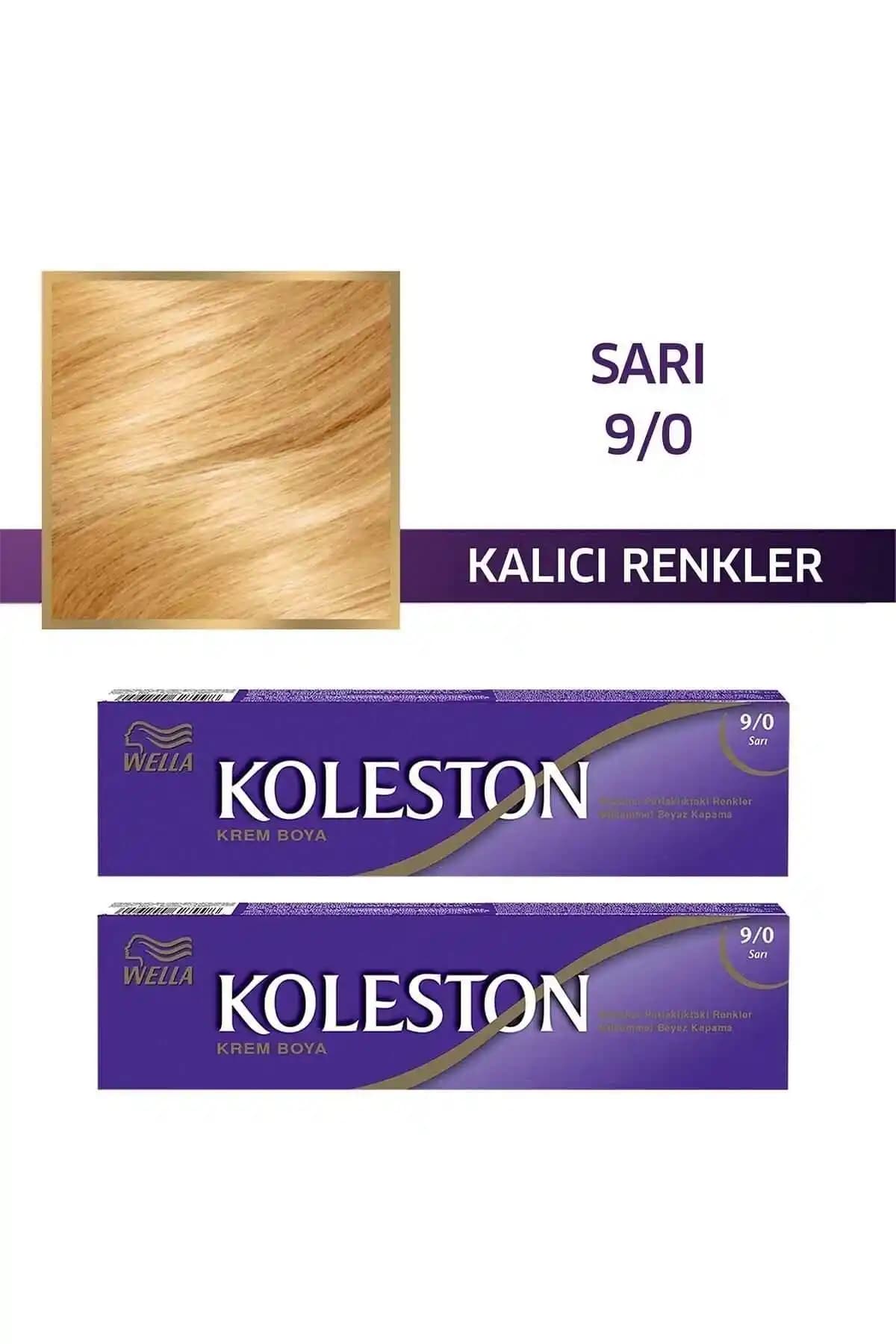 Wella Koleston Tüp Saç Boyası 9/0 Sarı: Kalıcı ve Parlak Sarı Renk İçin Uygun Seçenek